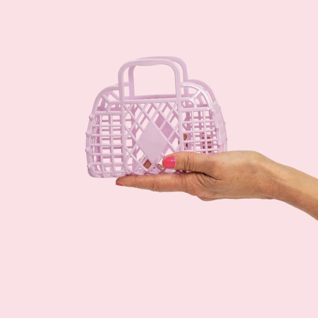 Sunjellies Retro Basket Lilac- Mini