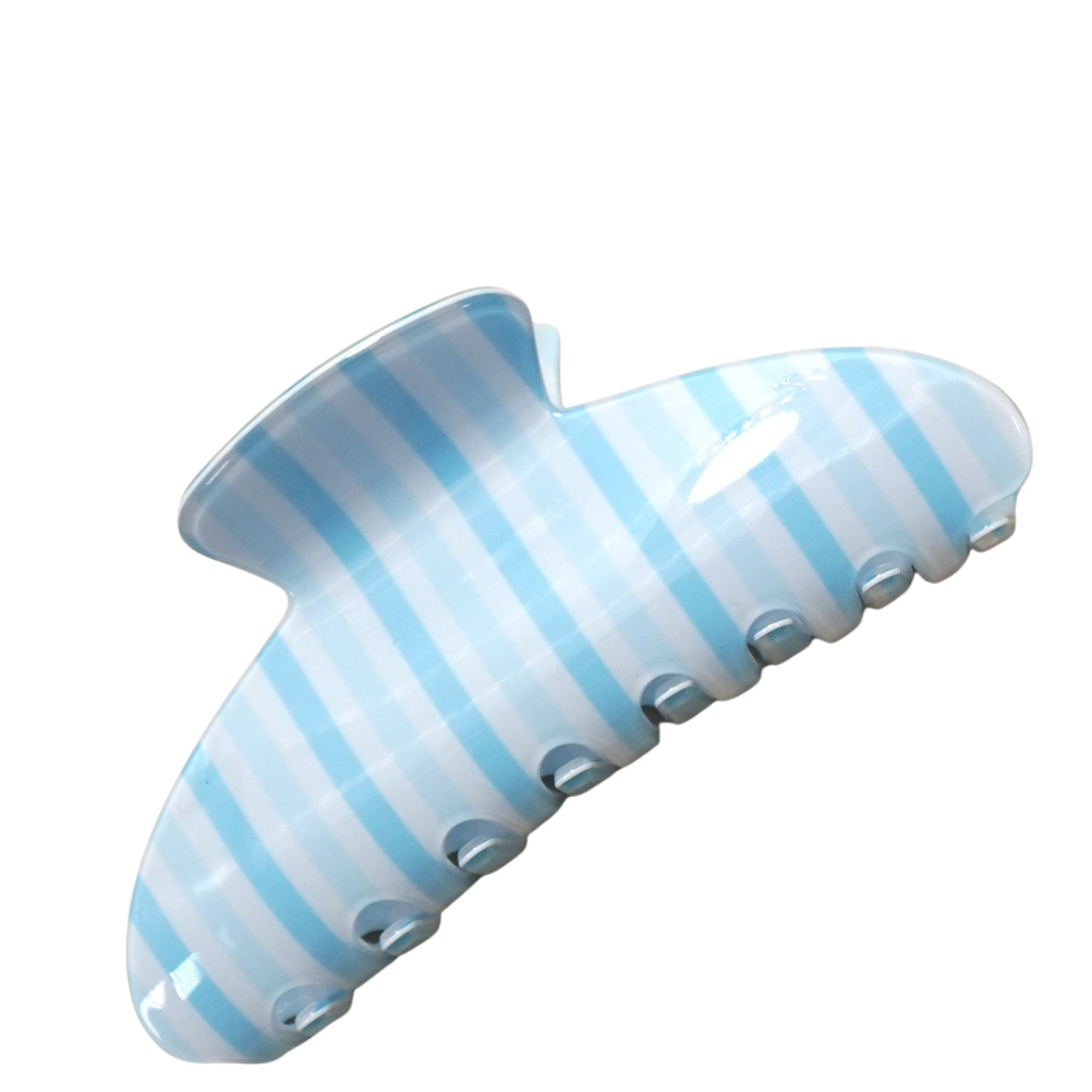 Jumbo Stripe & Plaid Oval Hair Claw Clip