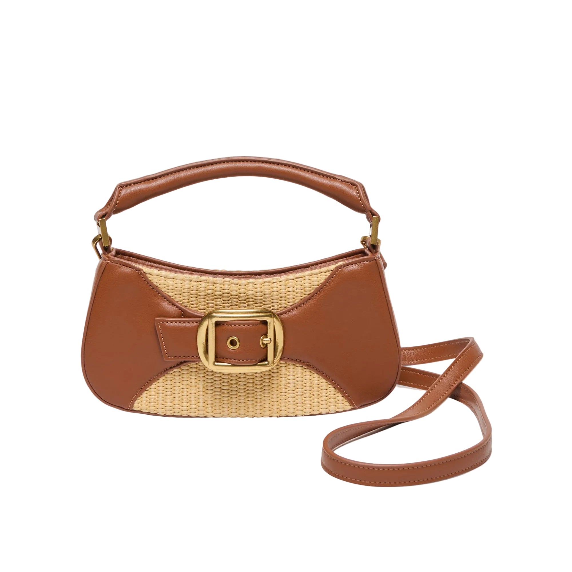 Dolce Vita Nuala-R top handle bag in brown with sleek design and structured shape, perfect for stylish everyday use.