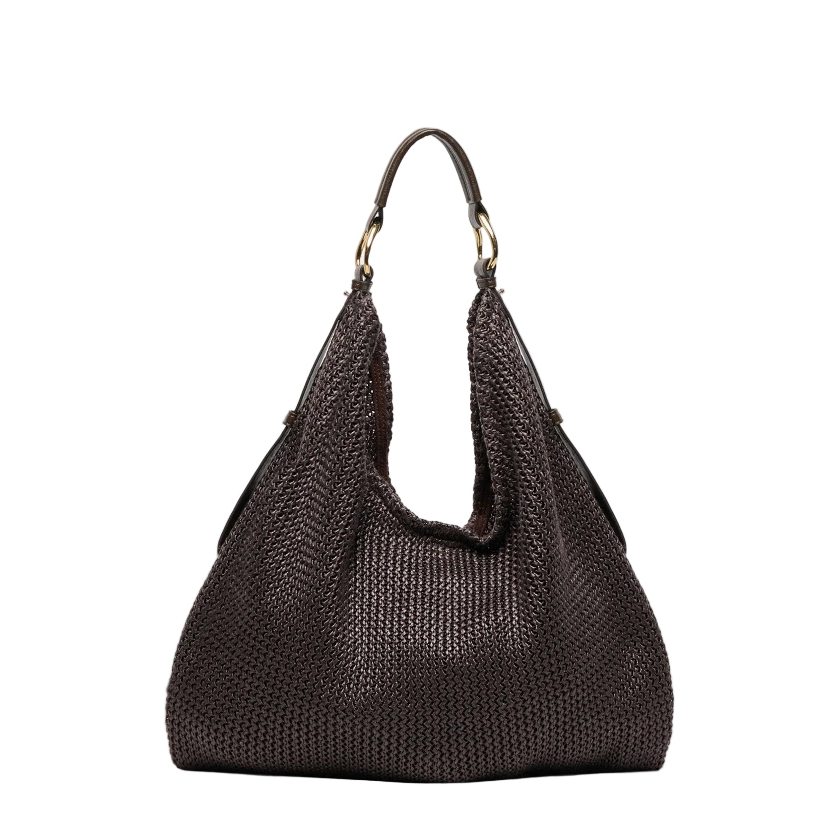 Dolce Vita Miriel tote bag made of natural raffia material, featuring a spacious design and woven texture.