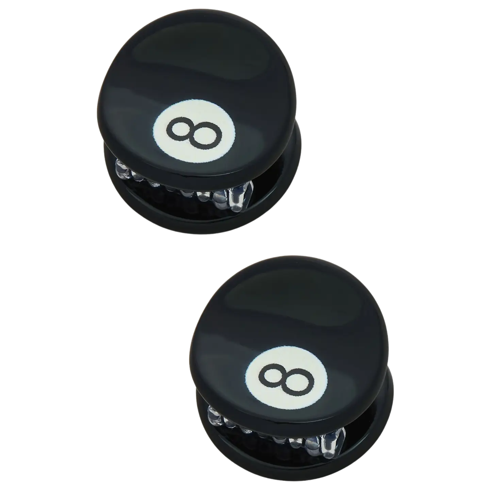 Small 8 Ball Hair Clips