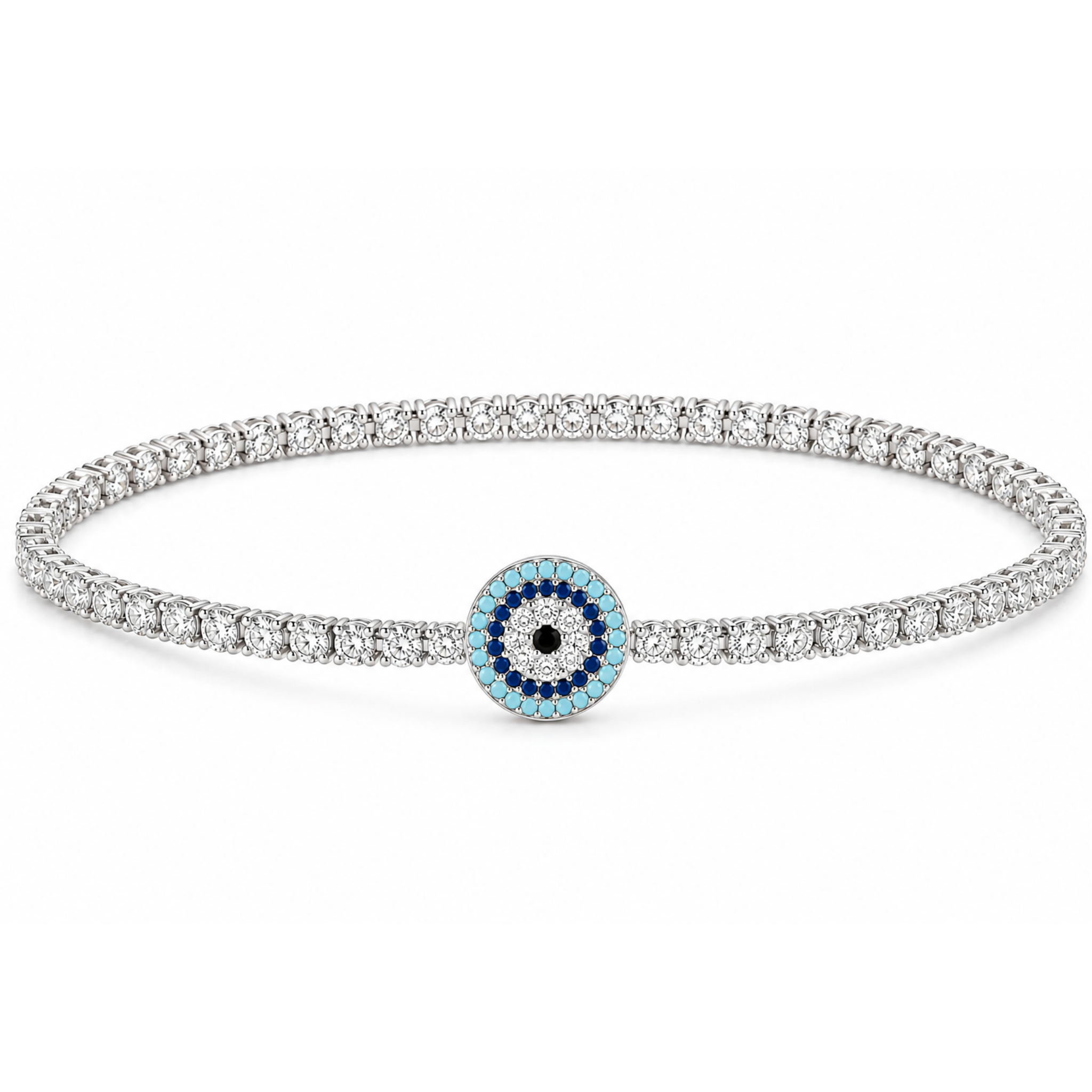 Evil Eye Bracelet Minimalist, Zircon Bracelet