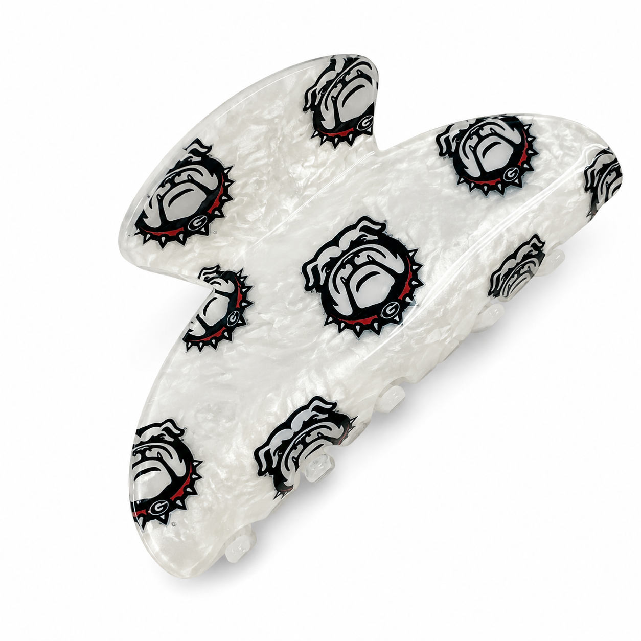 Private label college hair clips, stylish hair accessories with colorful designs, perfect for securing hair comfortably.