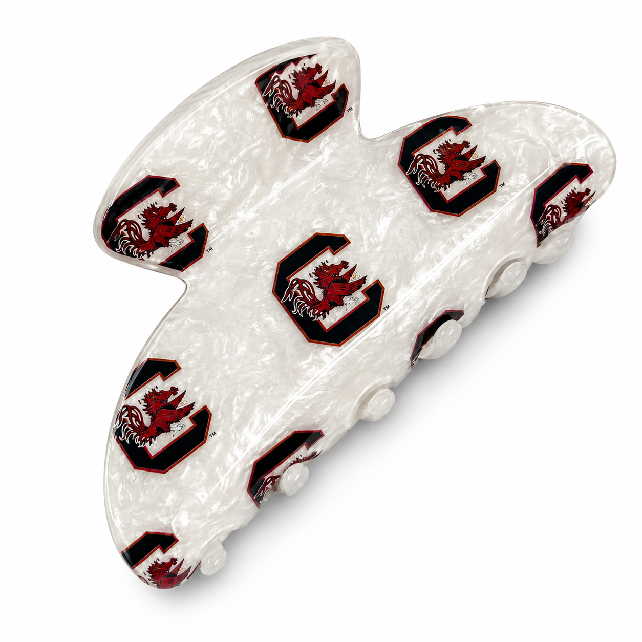 Private label college hair clips, stylish hair clips with decorative accents, perfect for everyday hair styling and accessories.