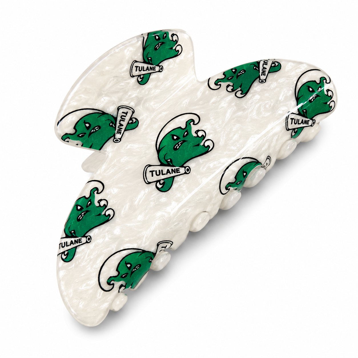Private label college hair clips, stylish hair accessories with colorful designs, ideal for securing hair comfortably and securely.