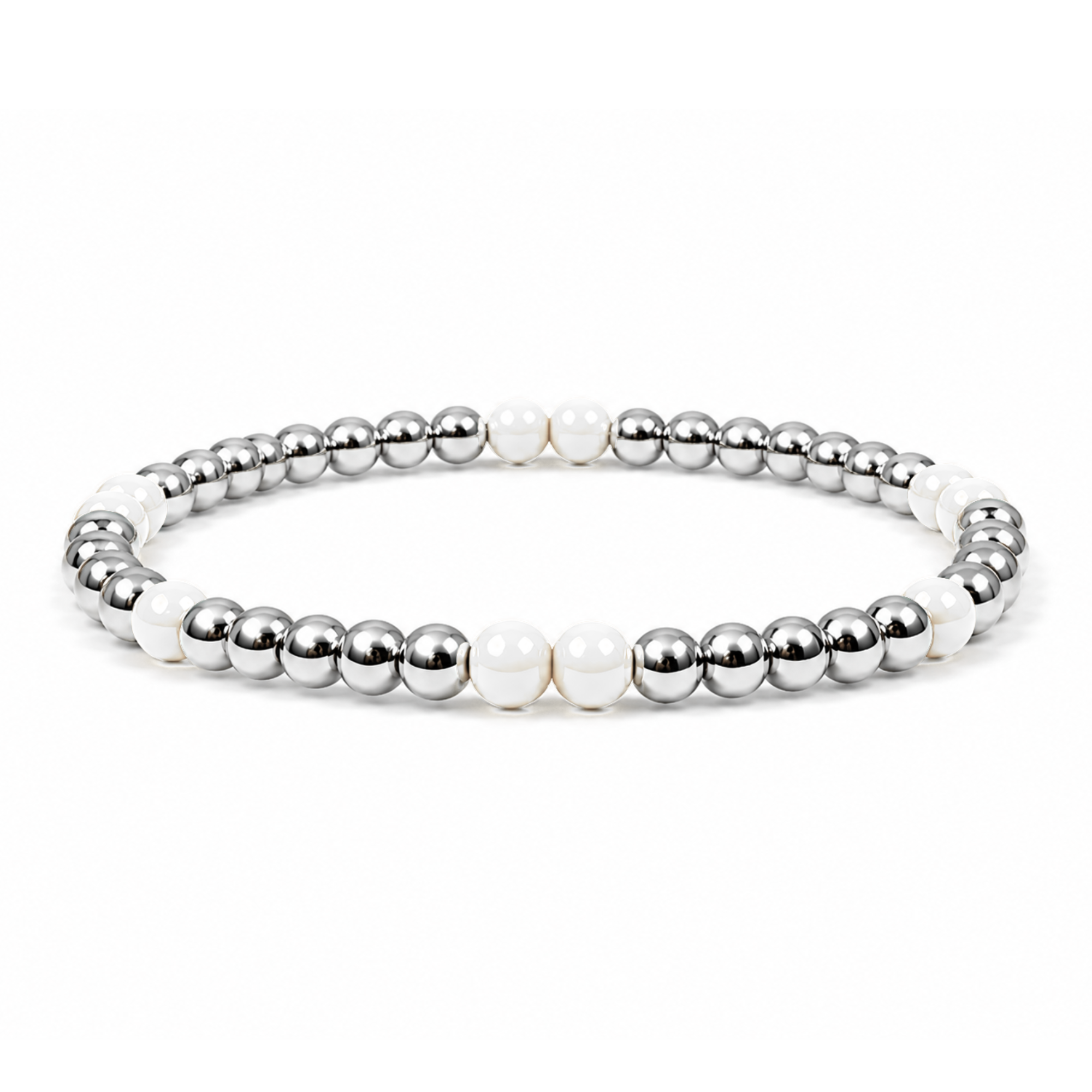 Colorful Beaded 4MM Stretch Bracelet