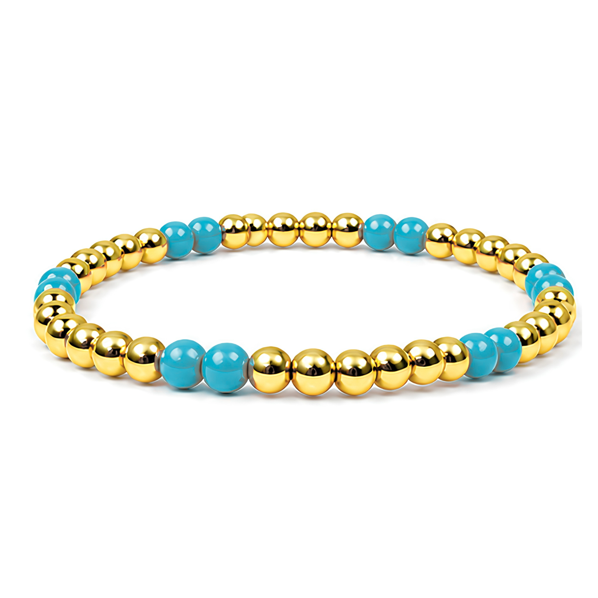 Colorful Beaded 4MM Stretch Bracelet