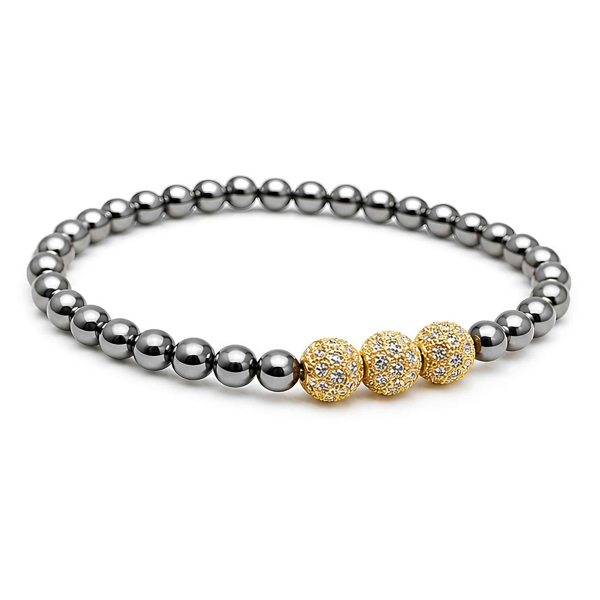 Shambla Dual Toned Beaded Bracelet