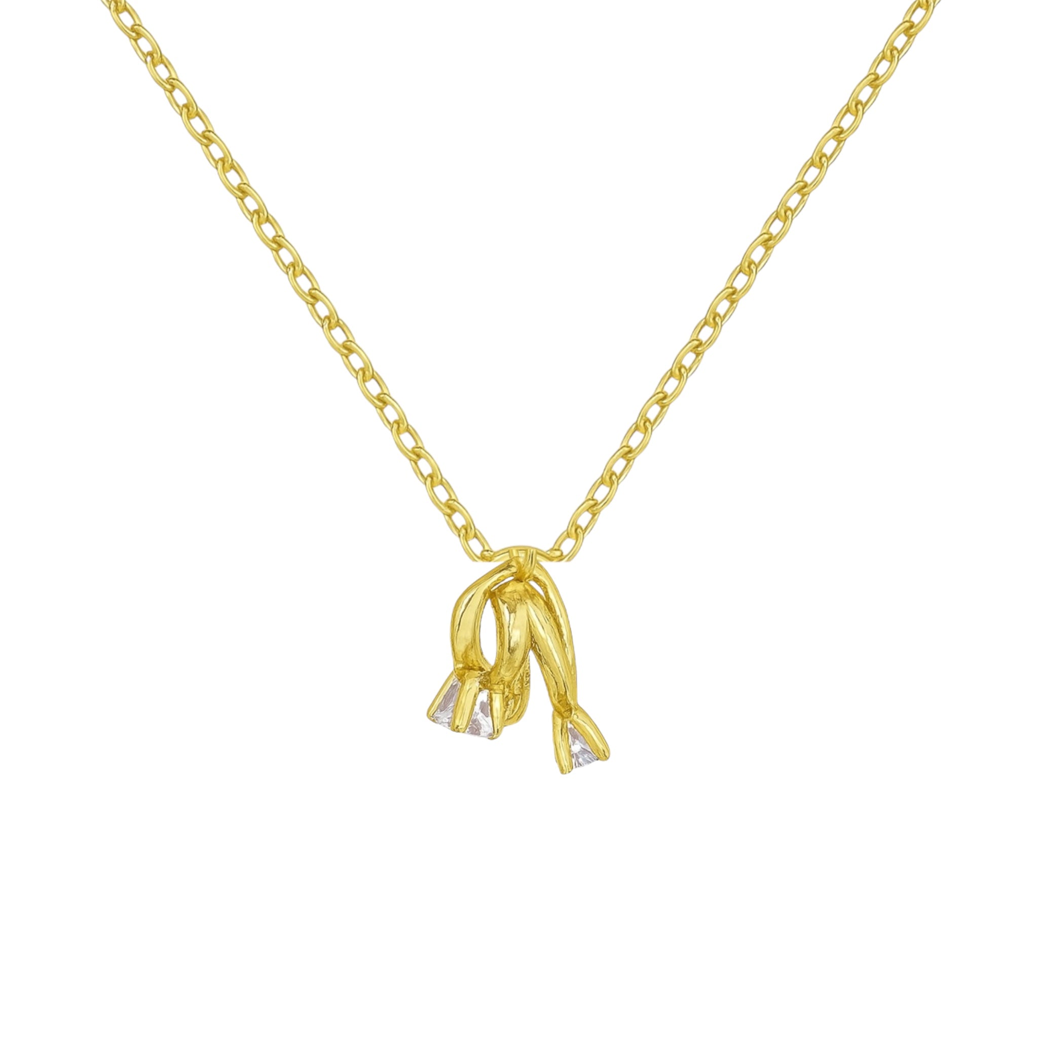 Hoop Ring Necklace - Sterling Silver 925