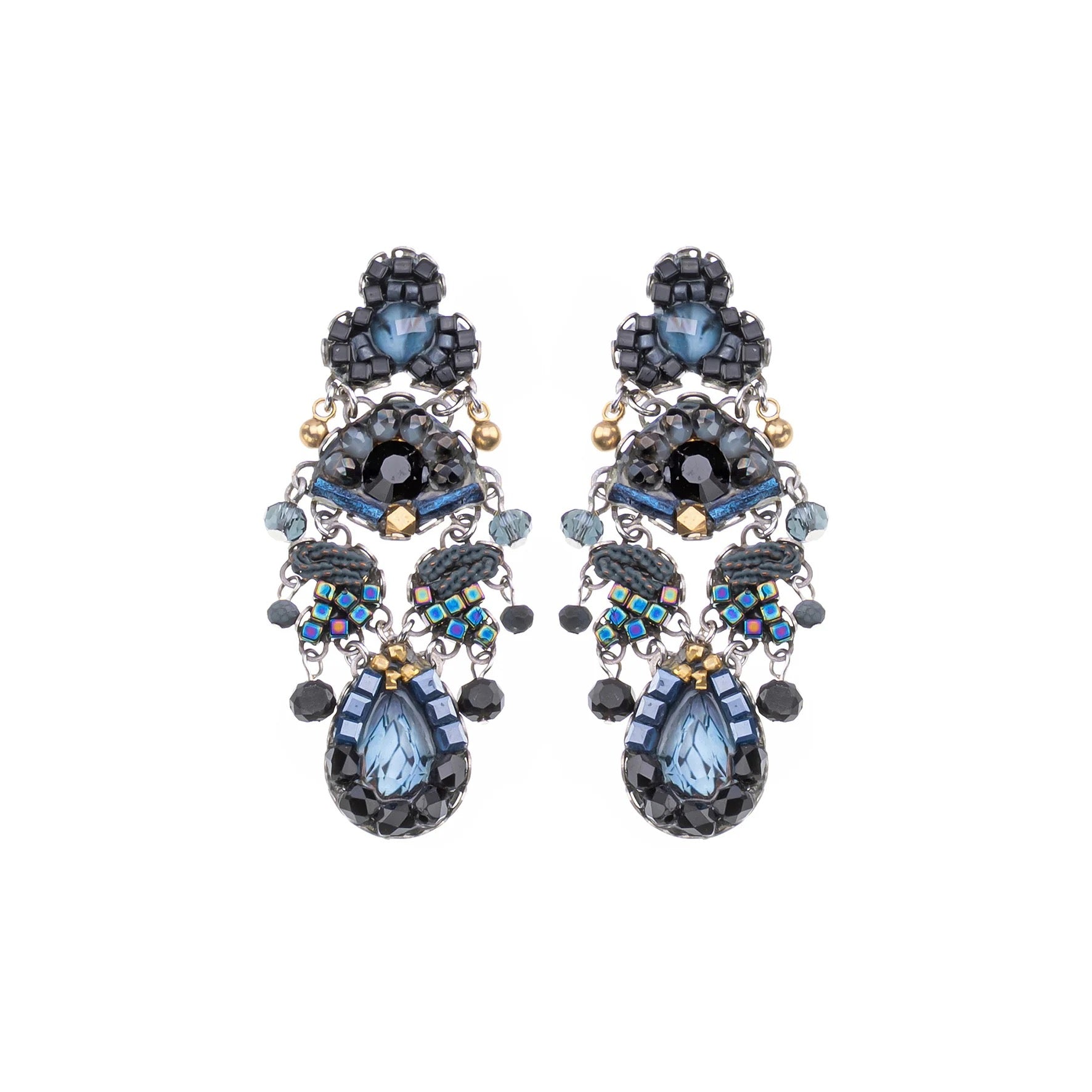 Indigo Summits Set, Marina Earrings