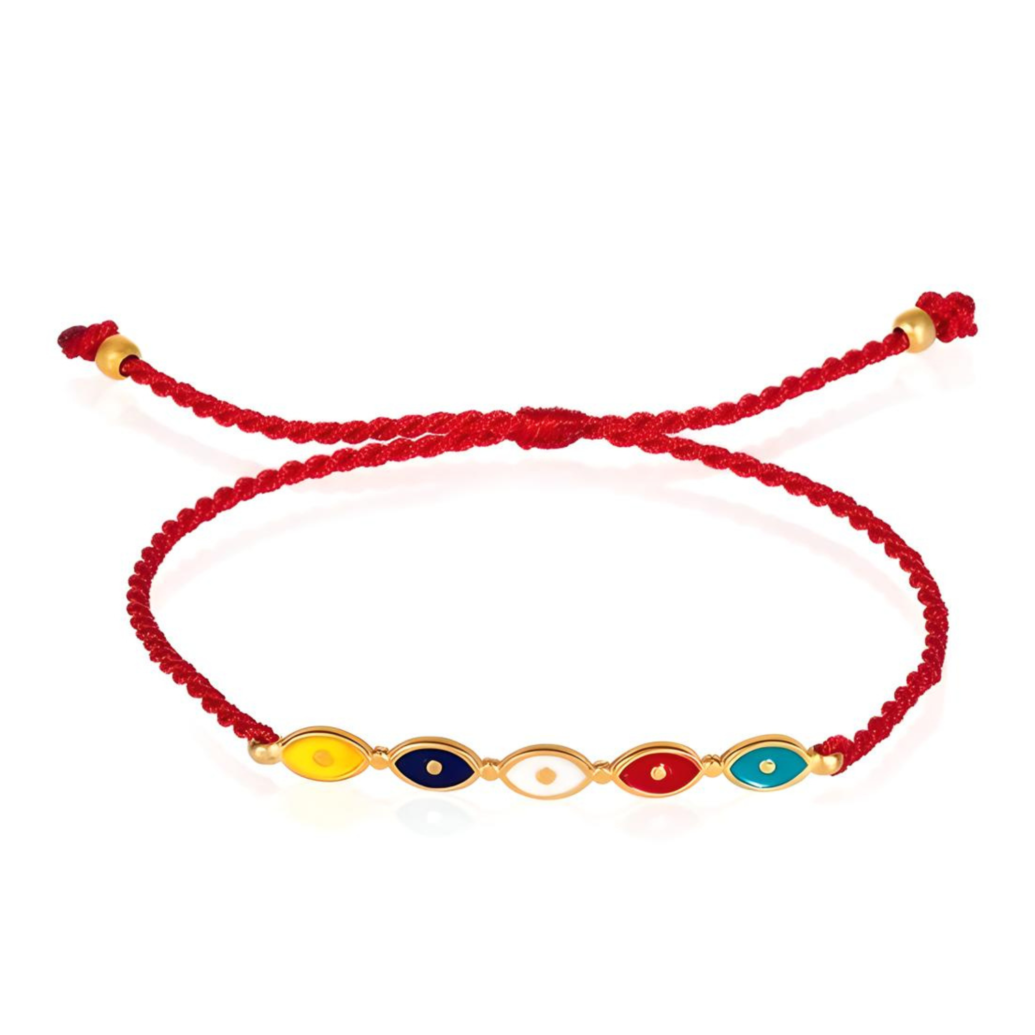 Evil Eye Red String Colorful Bracelet - Let's Bag It