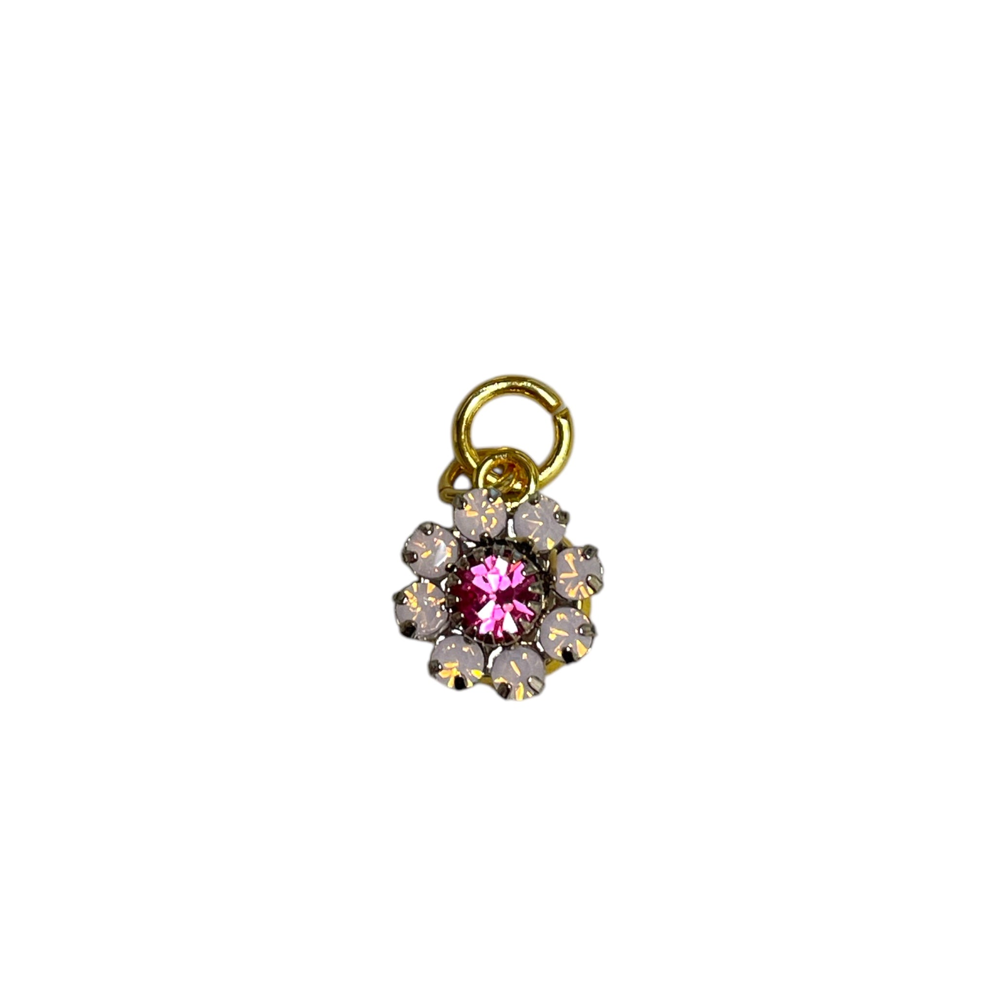 Floral CZ Earring / Necklace Charm - Let's Bag It