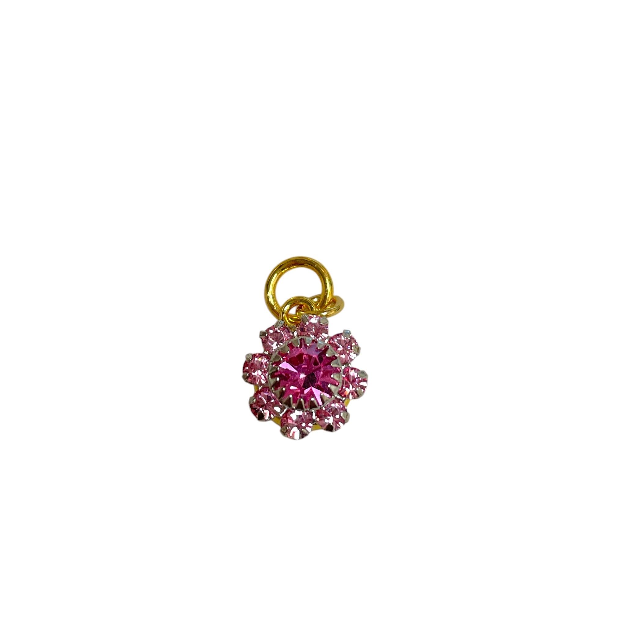 Floral CZ Earring / Necklace Charm - Let's Bag It