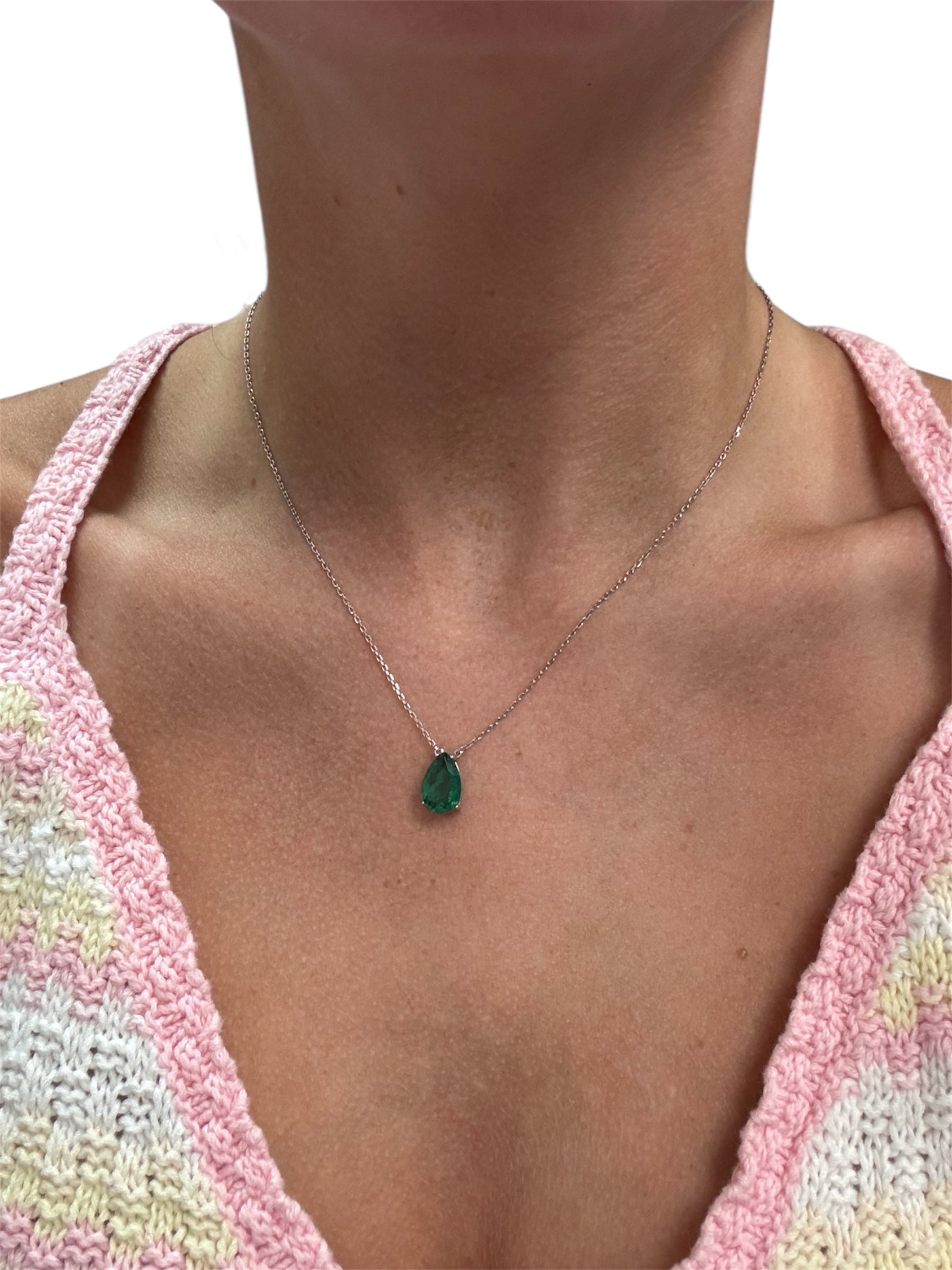 Sterling Silver Tear Drop Necklace