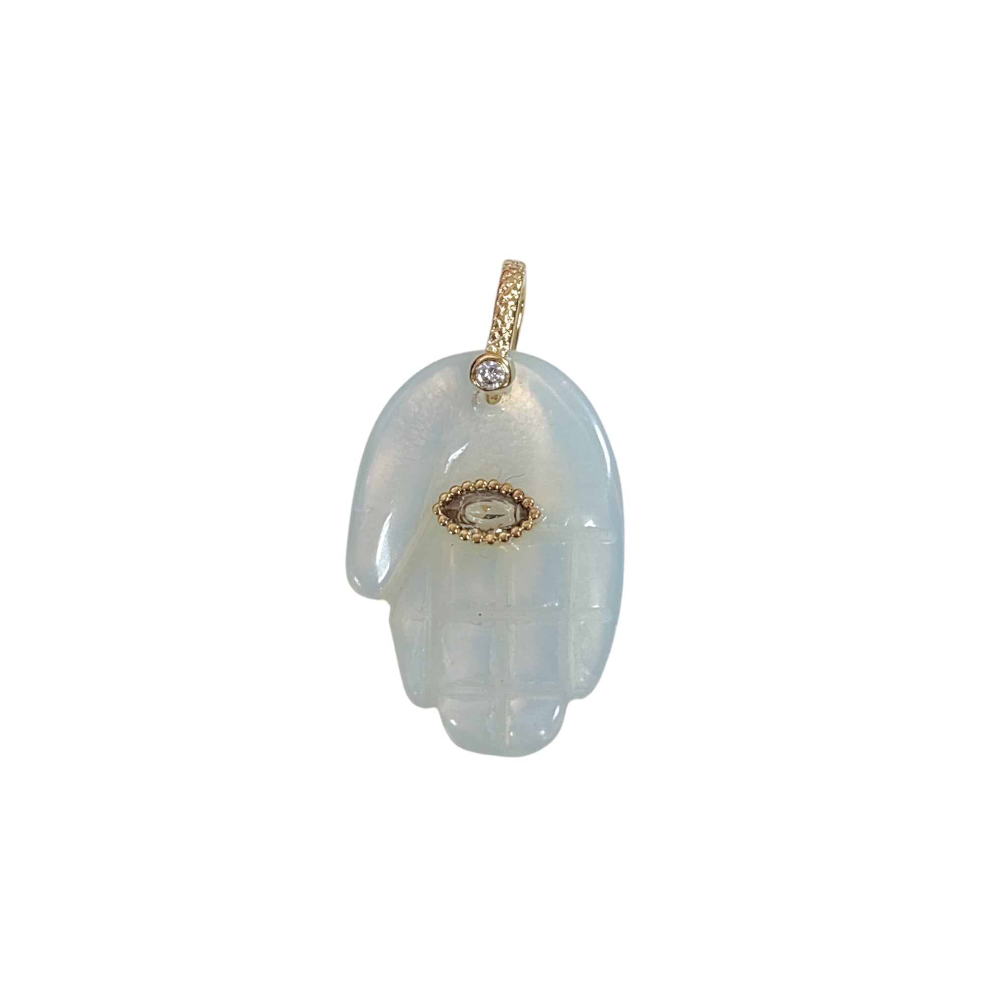 Hamsa Crystal Charm