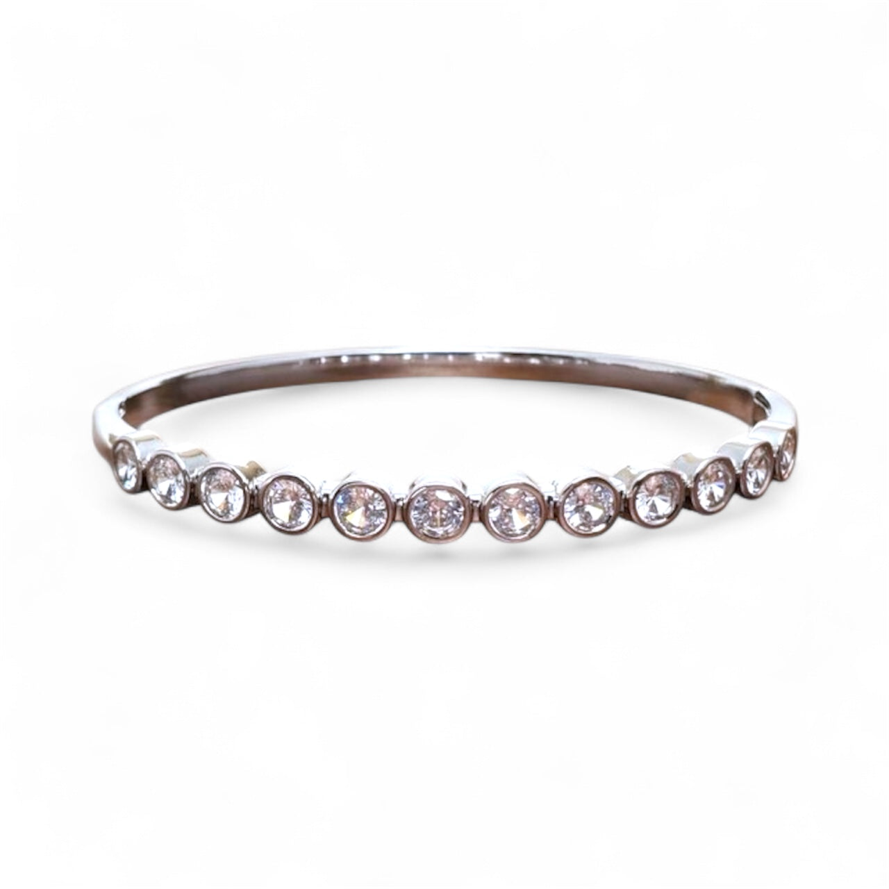 Gold Tennis Bracelet Hard Bangle