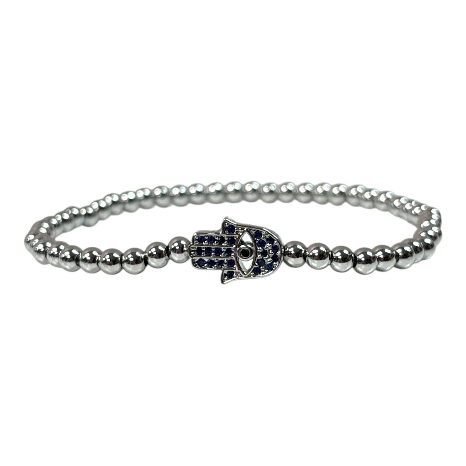 Hamsa Stretch Beaded Bracelet