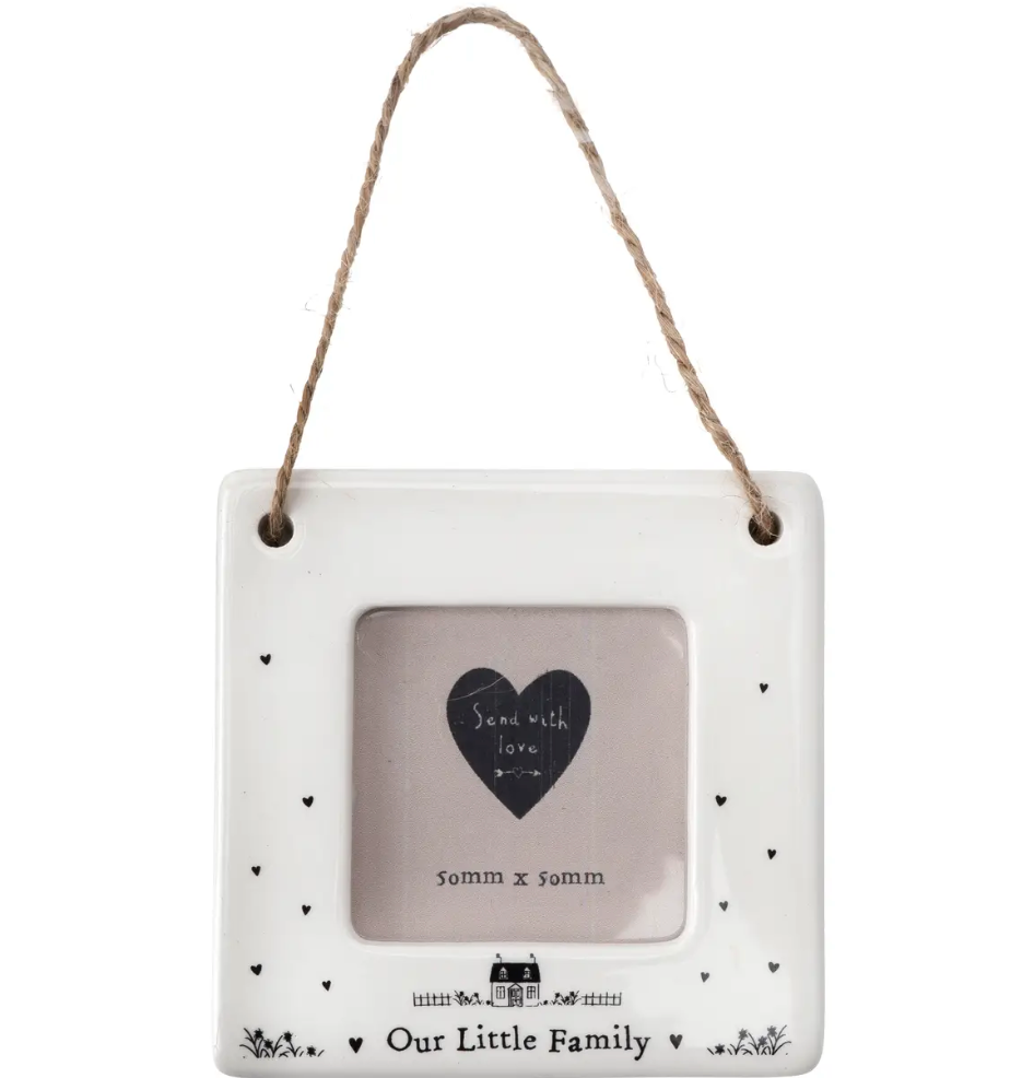 Send with Love 'our Family' Mini Ceramic Photo Frame - Let's Bag It