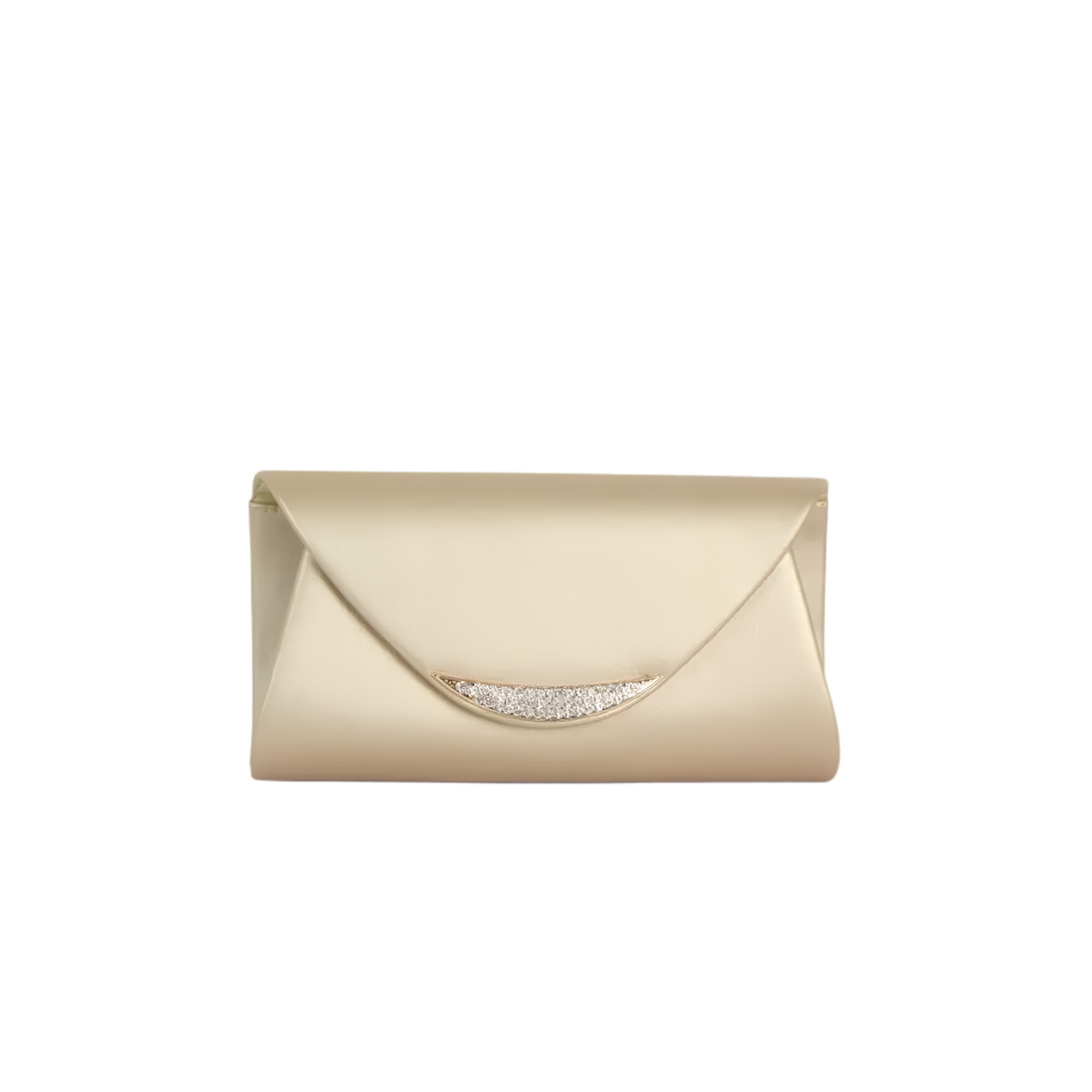 Smooth polyester ladies envelope clutch evening bag with sleek design, perfect for formal occasions and evening events.