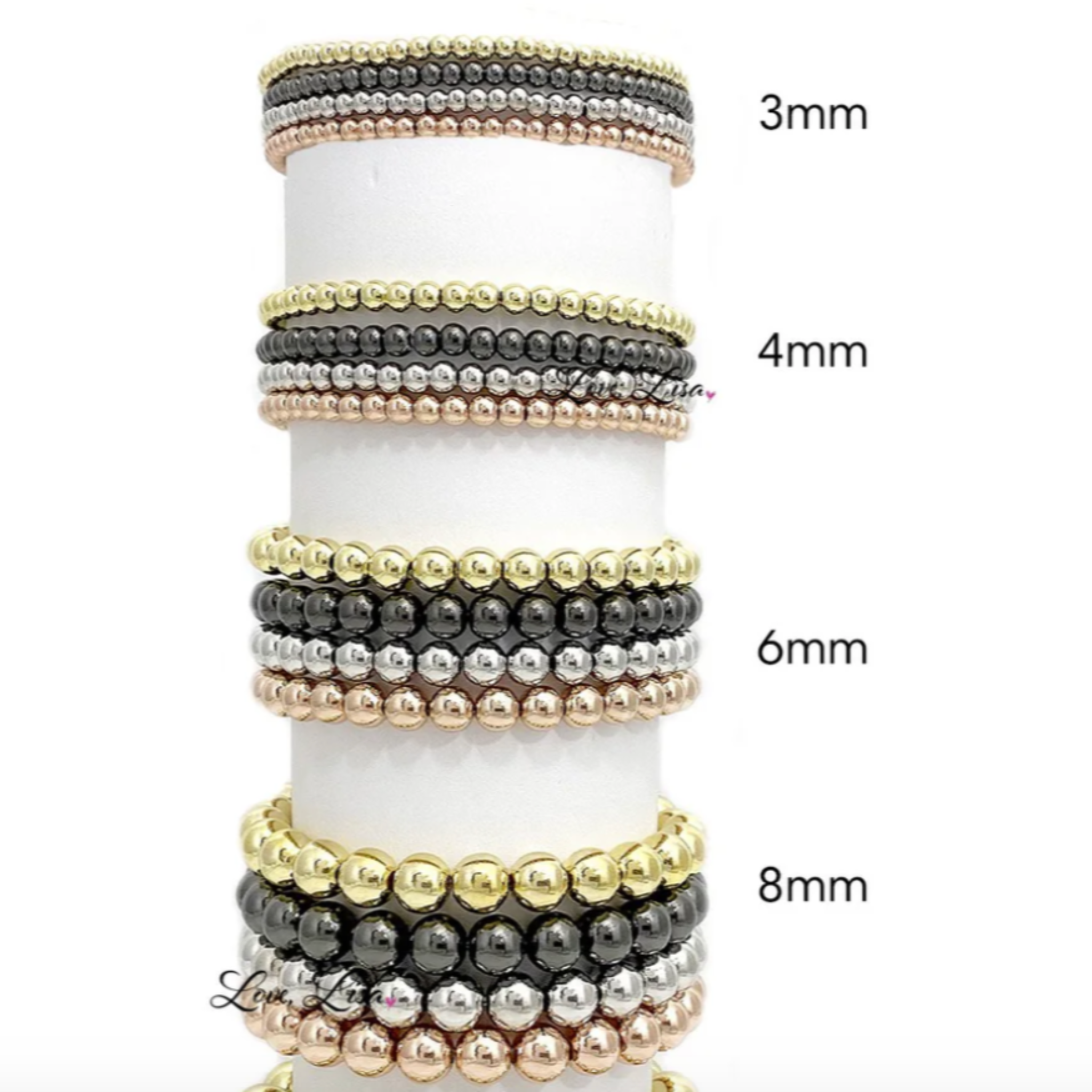 Classic beaded stretch bracelets - Let's Bag It