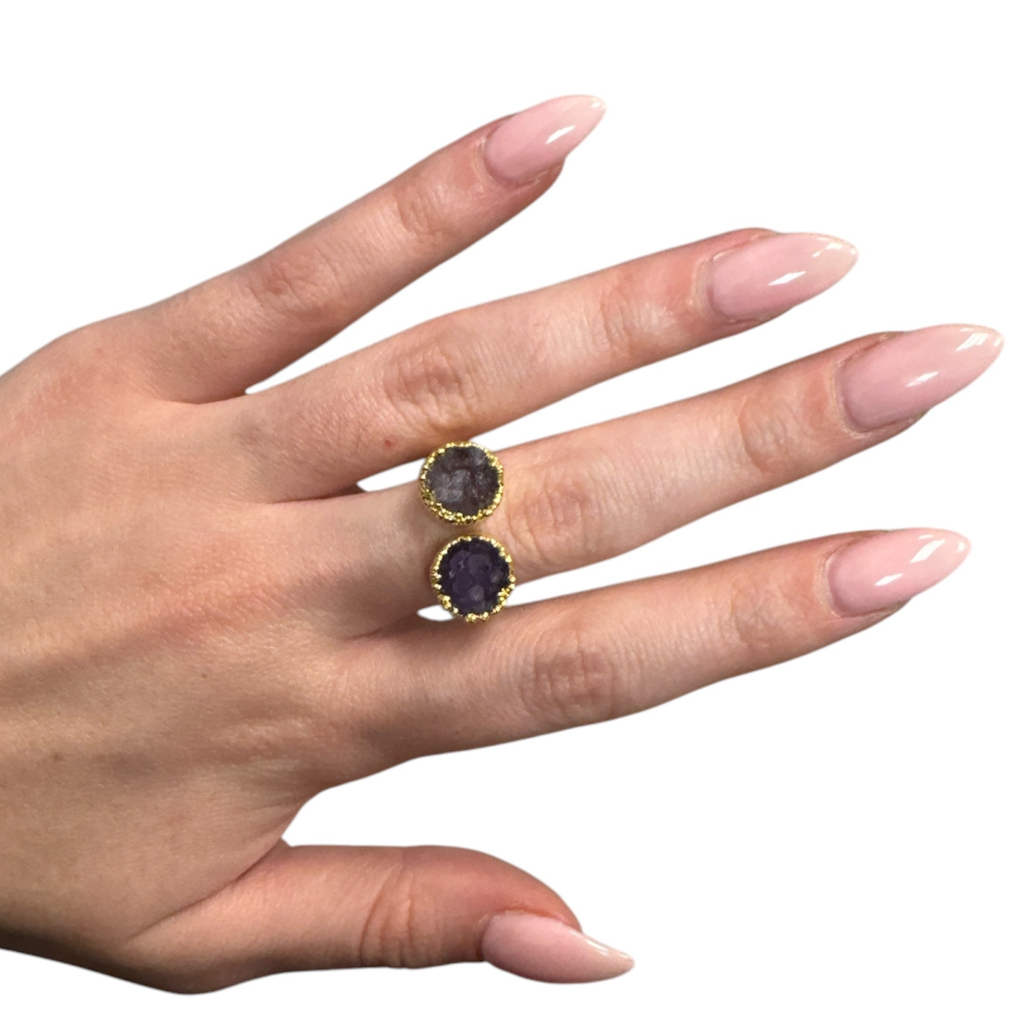 Gold druzzy ring - Let's Bag It