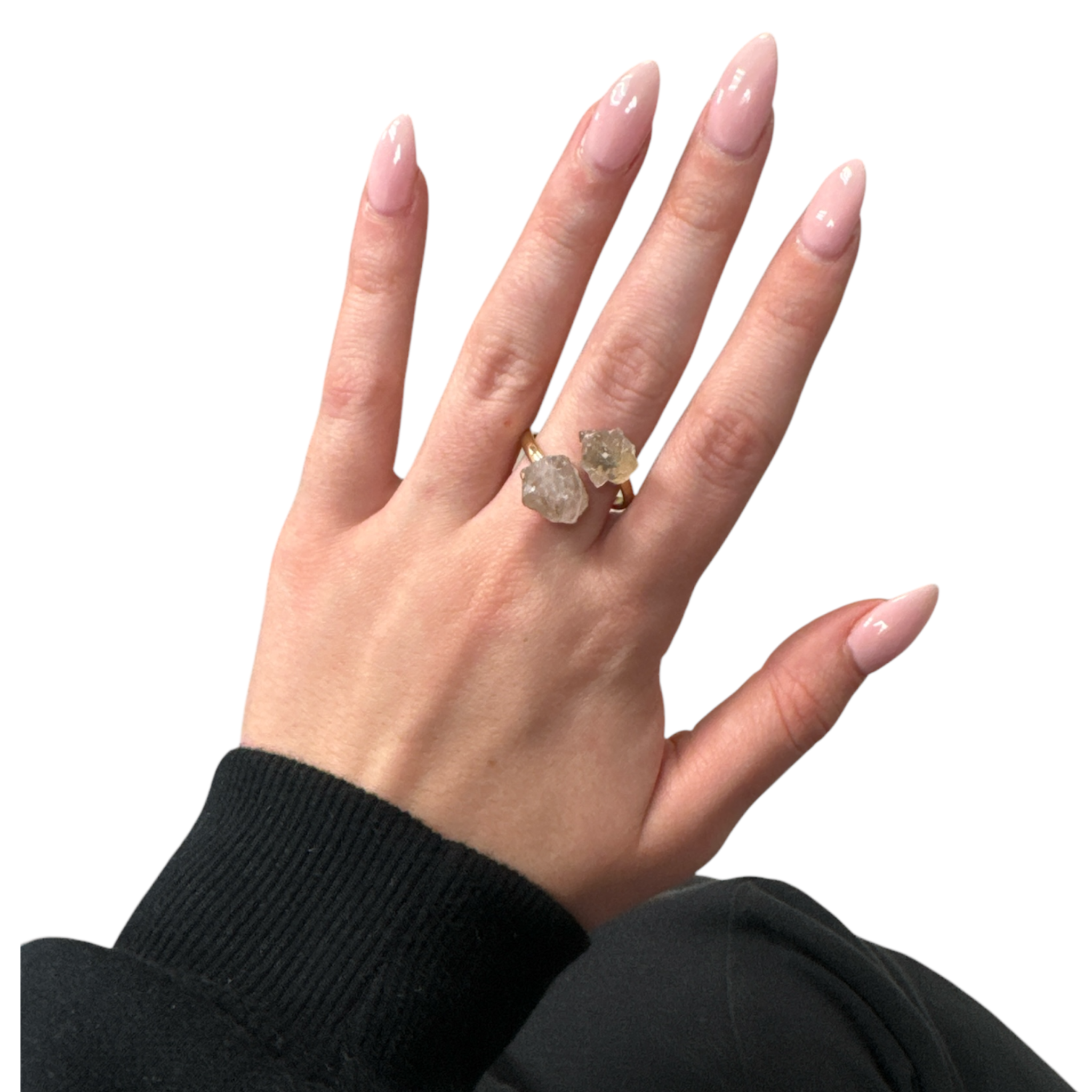 Double crystal face ring - Let's Bag It