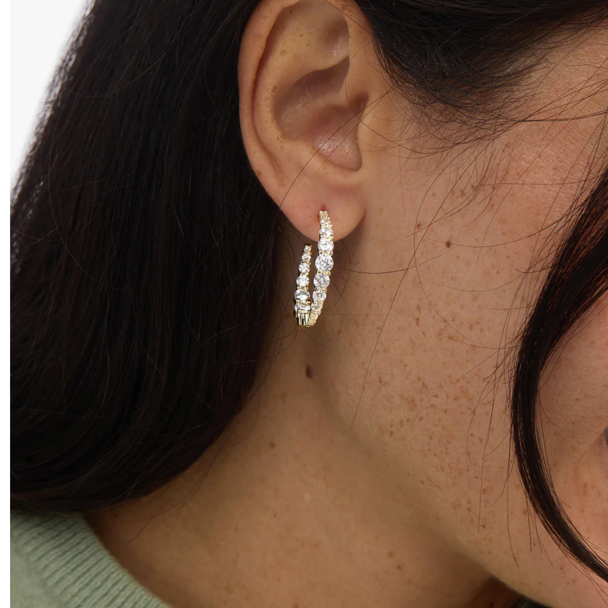 Oh She Fancy" Graduated Hoops 1"