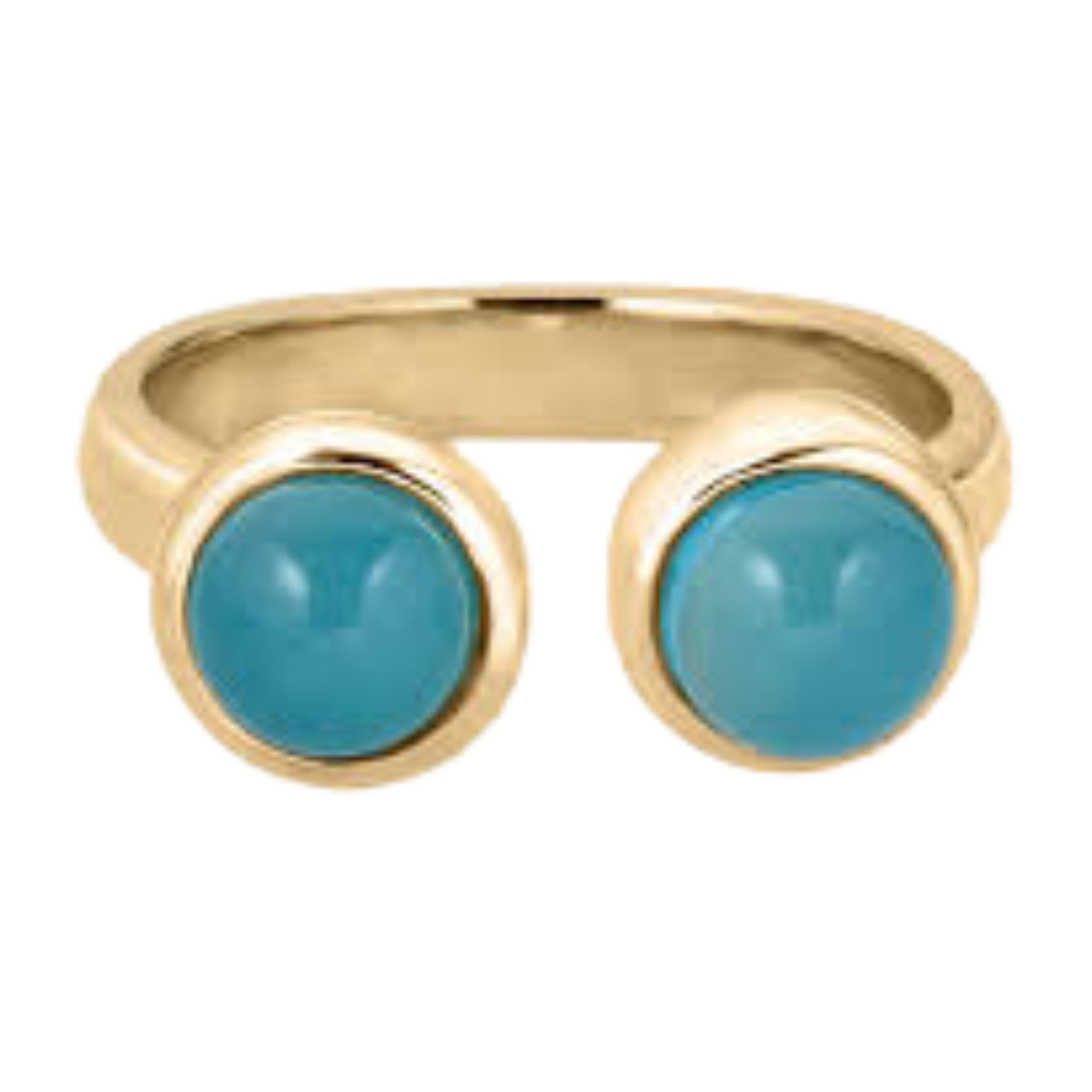 Teal adjustable ring