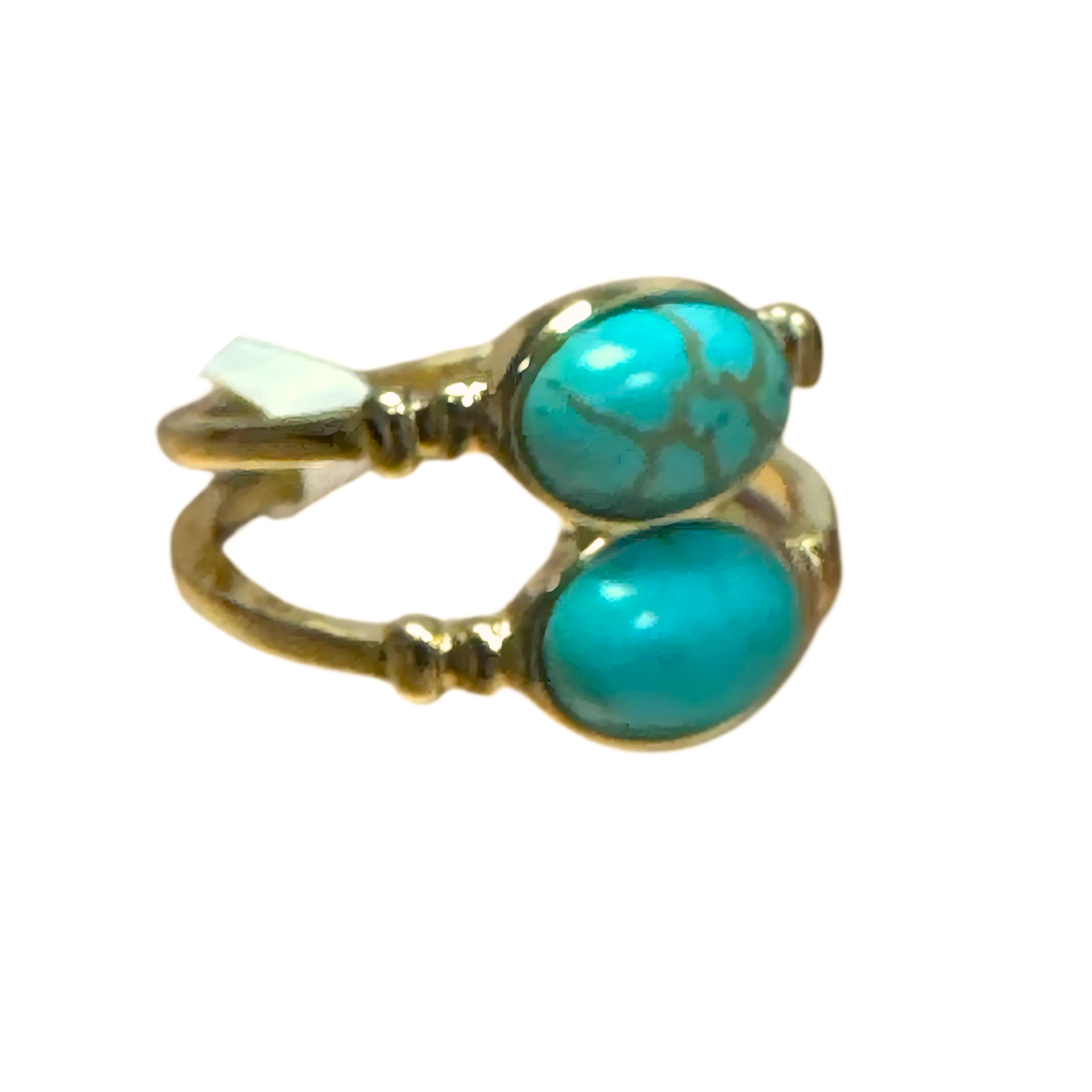 Teal adjustable ring