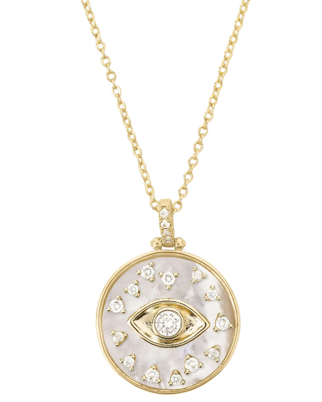Evil Eye Medallion Necklace