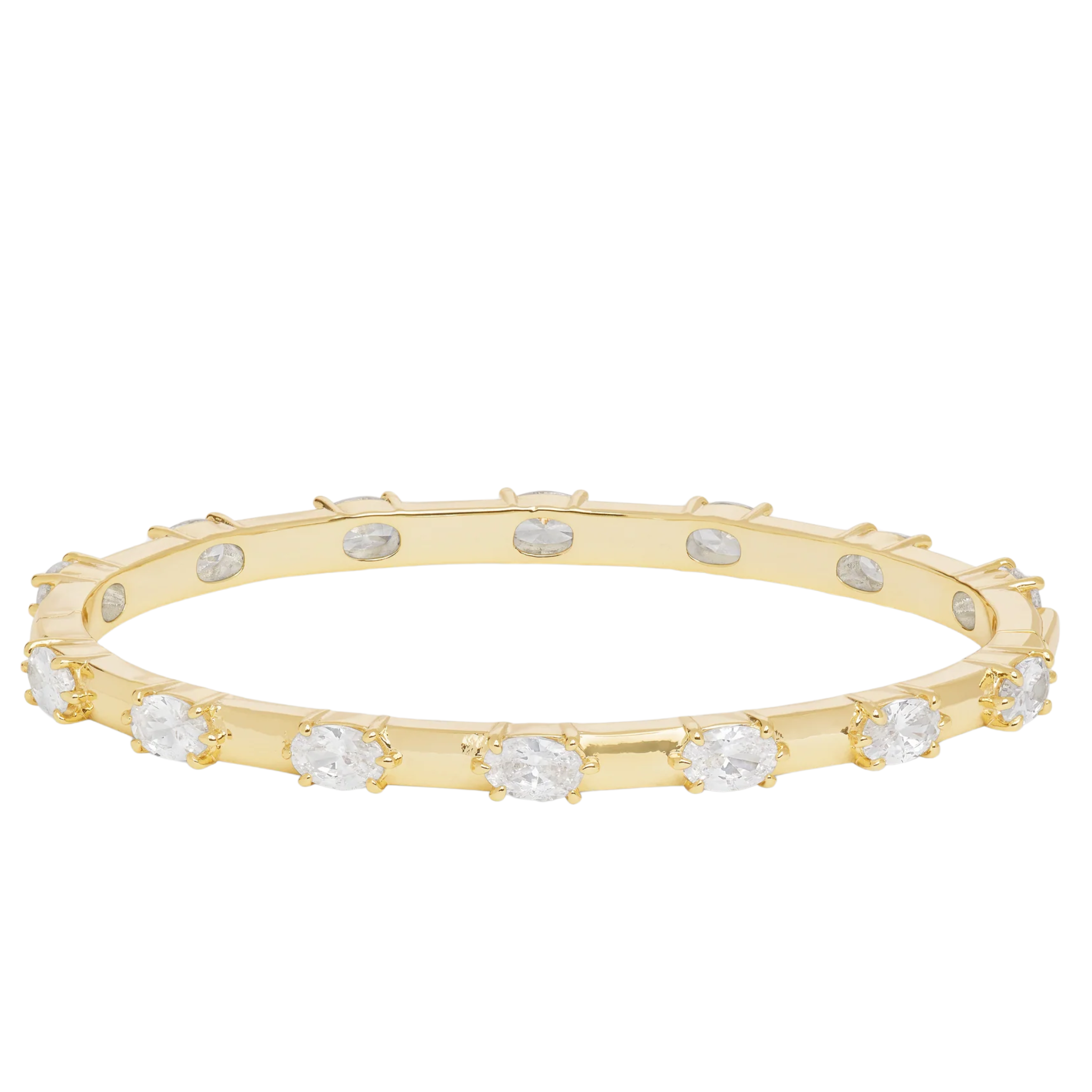Melinda Maria She's on Point Station Cuff bracelet featuring a sleek metal design and minimalist station details.