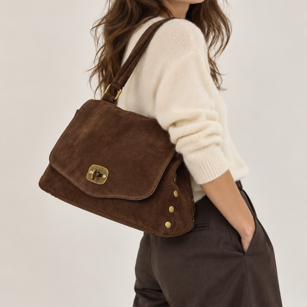 The Margot Suede Shoulder Bag