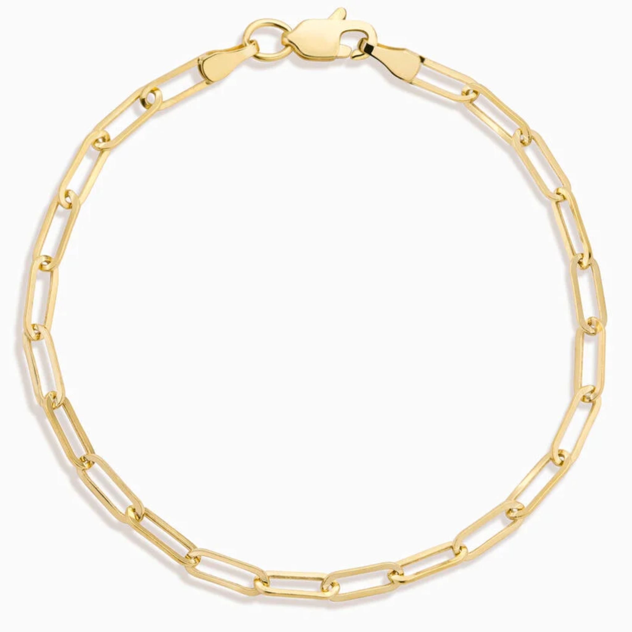 Thin paperclip bracelet