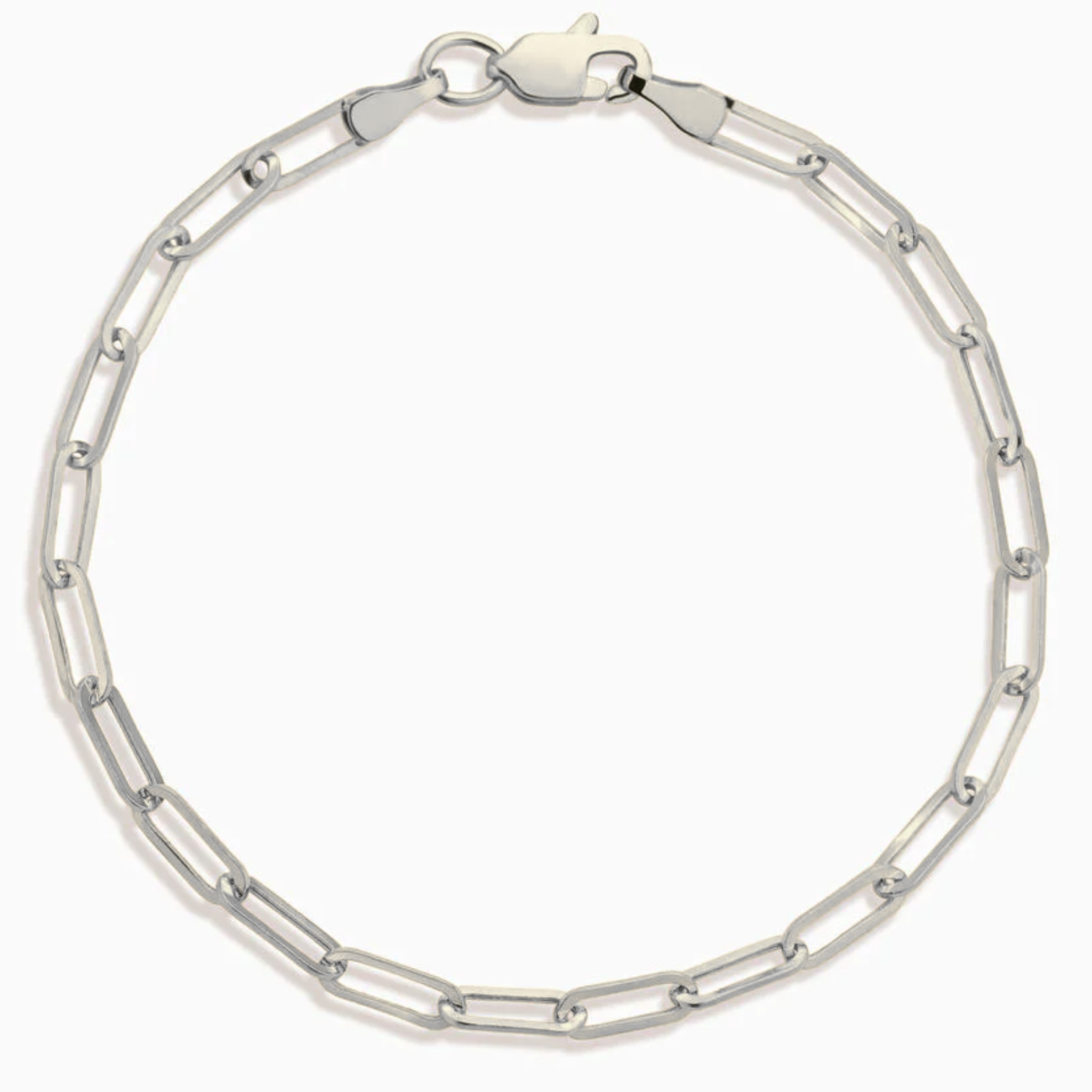 Thin paperclip bracelet