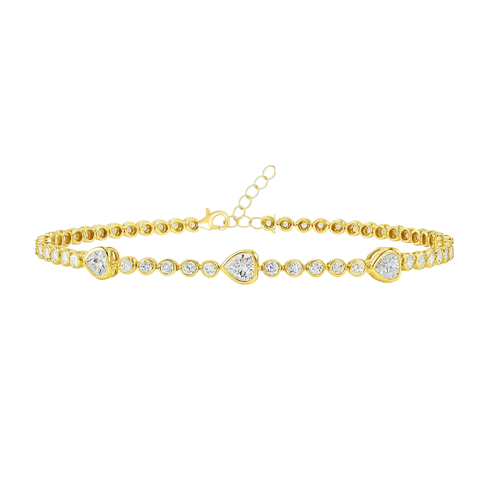 Heart Tennis Bracelet