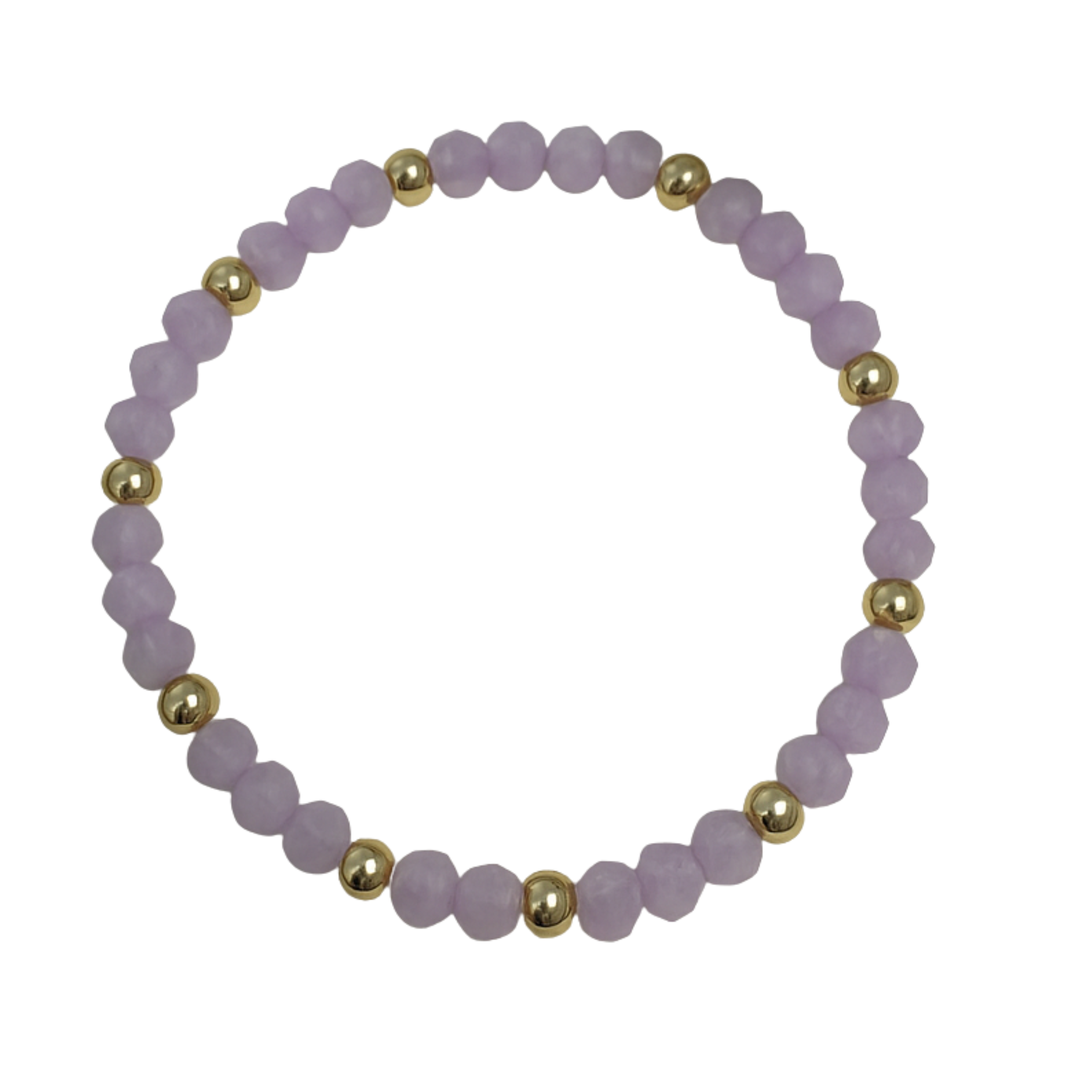 colored beads with gold spacers