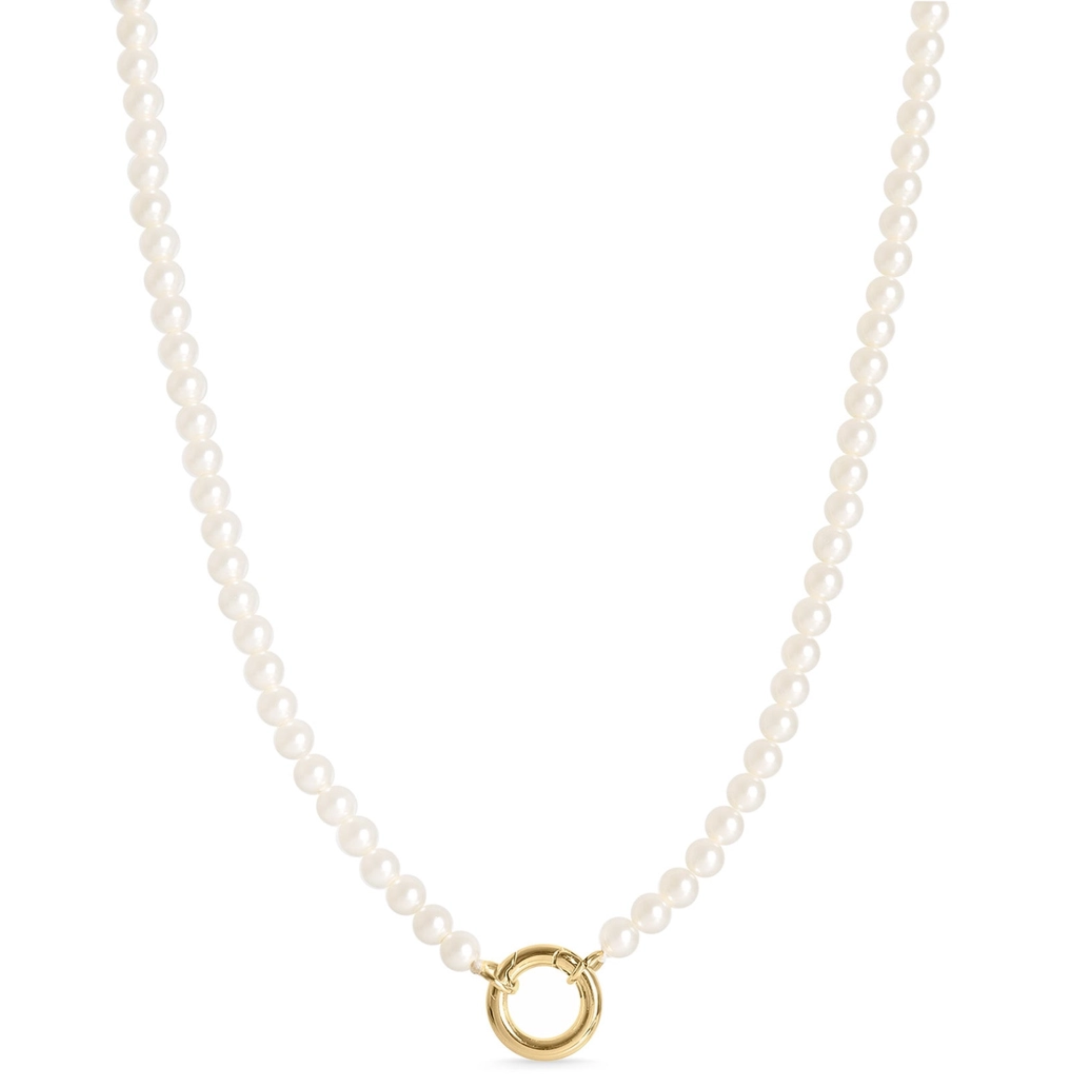 Pearl Charm Keeper Necklace