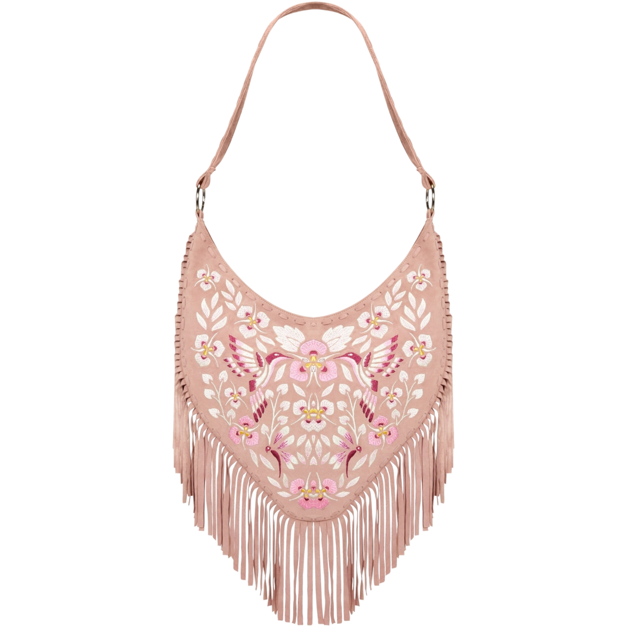 Georgina Embroidery Bag Dusty Pink