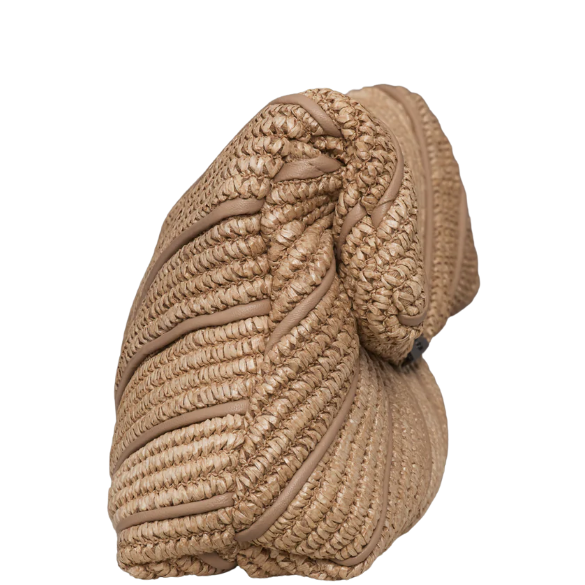 Think Royln Embrace Clutch in coquette style with heart and bow charm, showcasing a stylish and chic design.