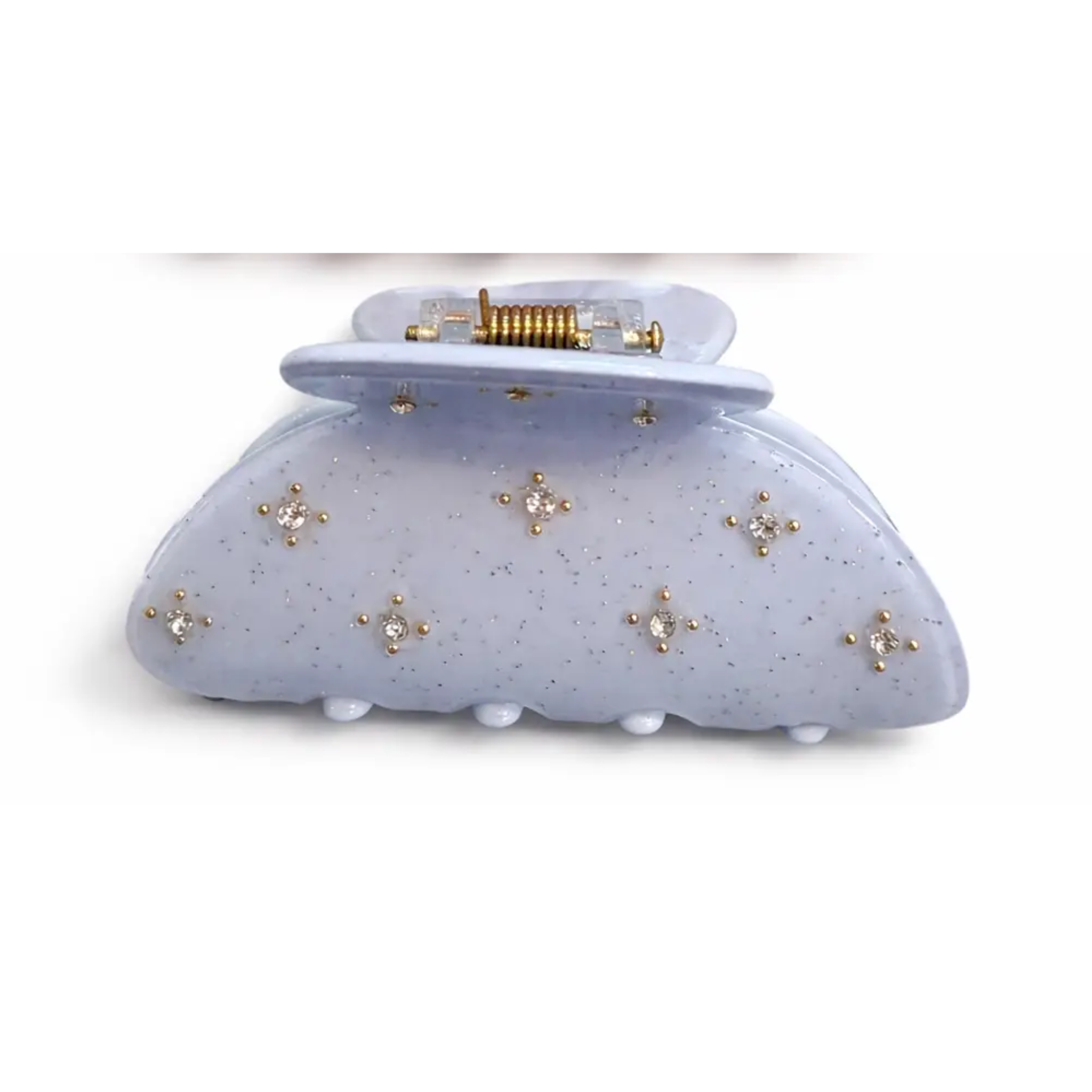 Multicolor rhinestone shimmer hair clips by Private Label, featuring sparkling details and stylish design for elegant hair accessories.