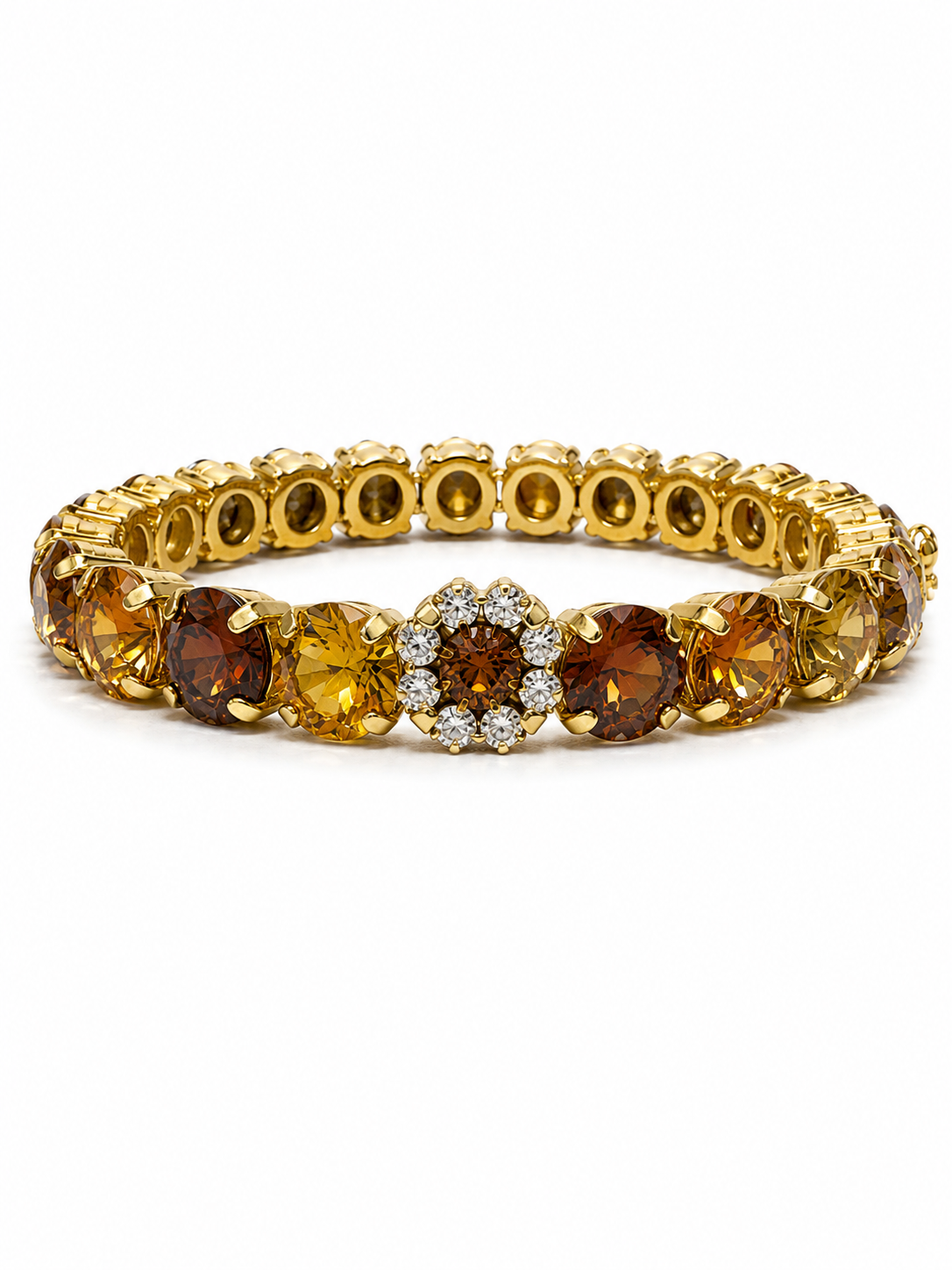 Private label Duchess Crystal Stretch Bracelet with 8.55mm clear crystal beads, stylish and elegant jewelry accessory.