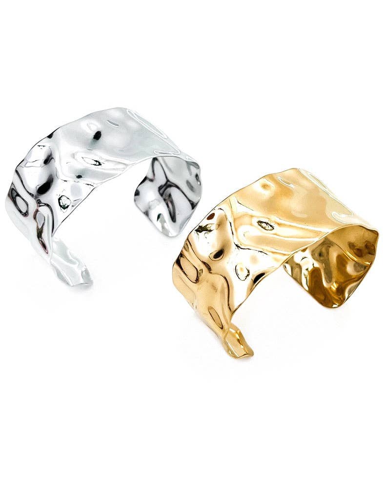 Billie Wave Gold Silver Cuff Bracelet