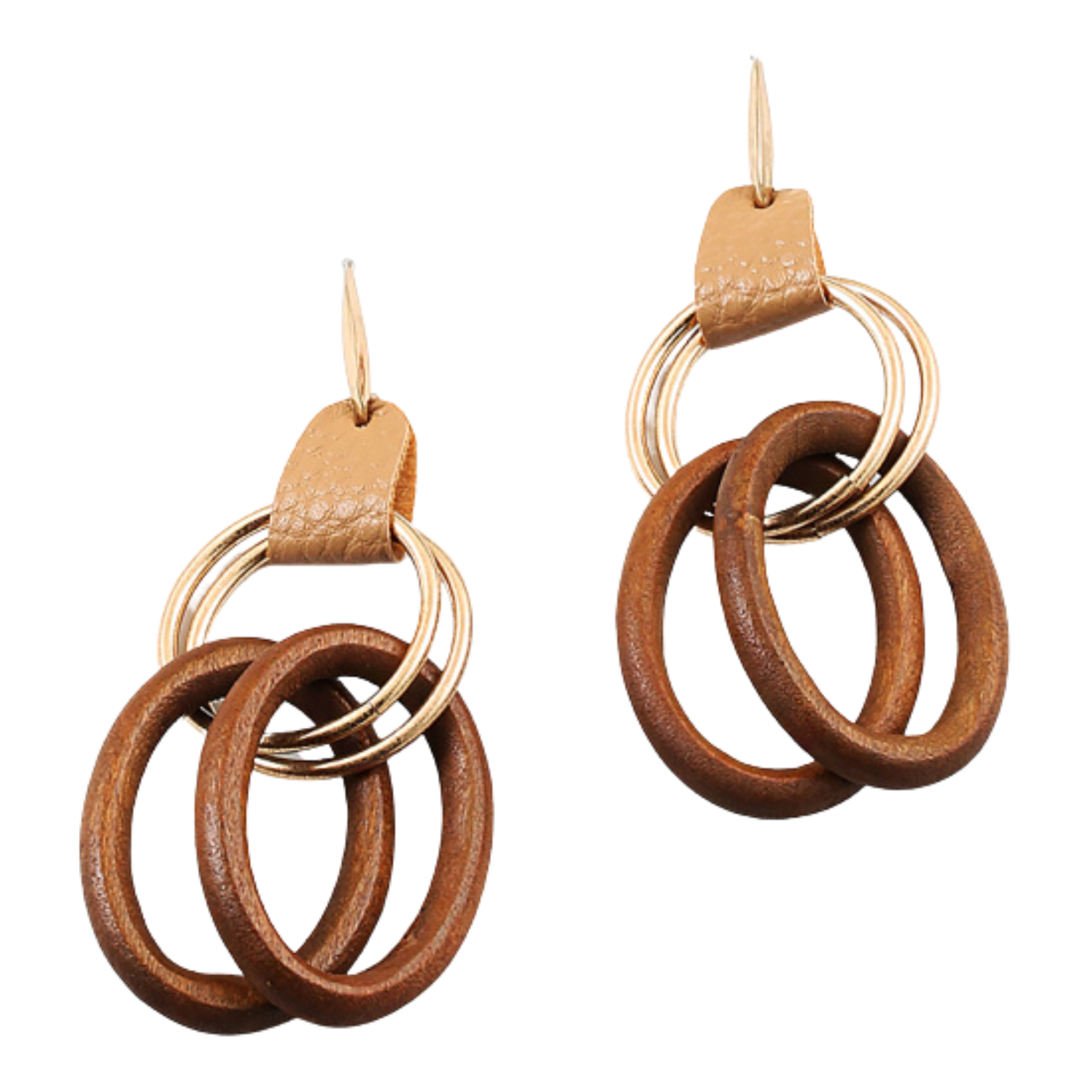 tan/brown hoops
