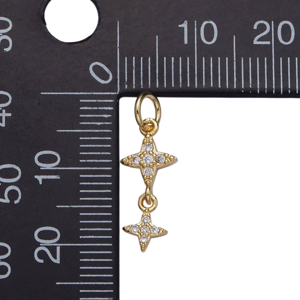 Double Star Dangle Charm