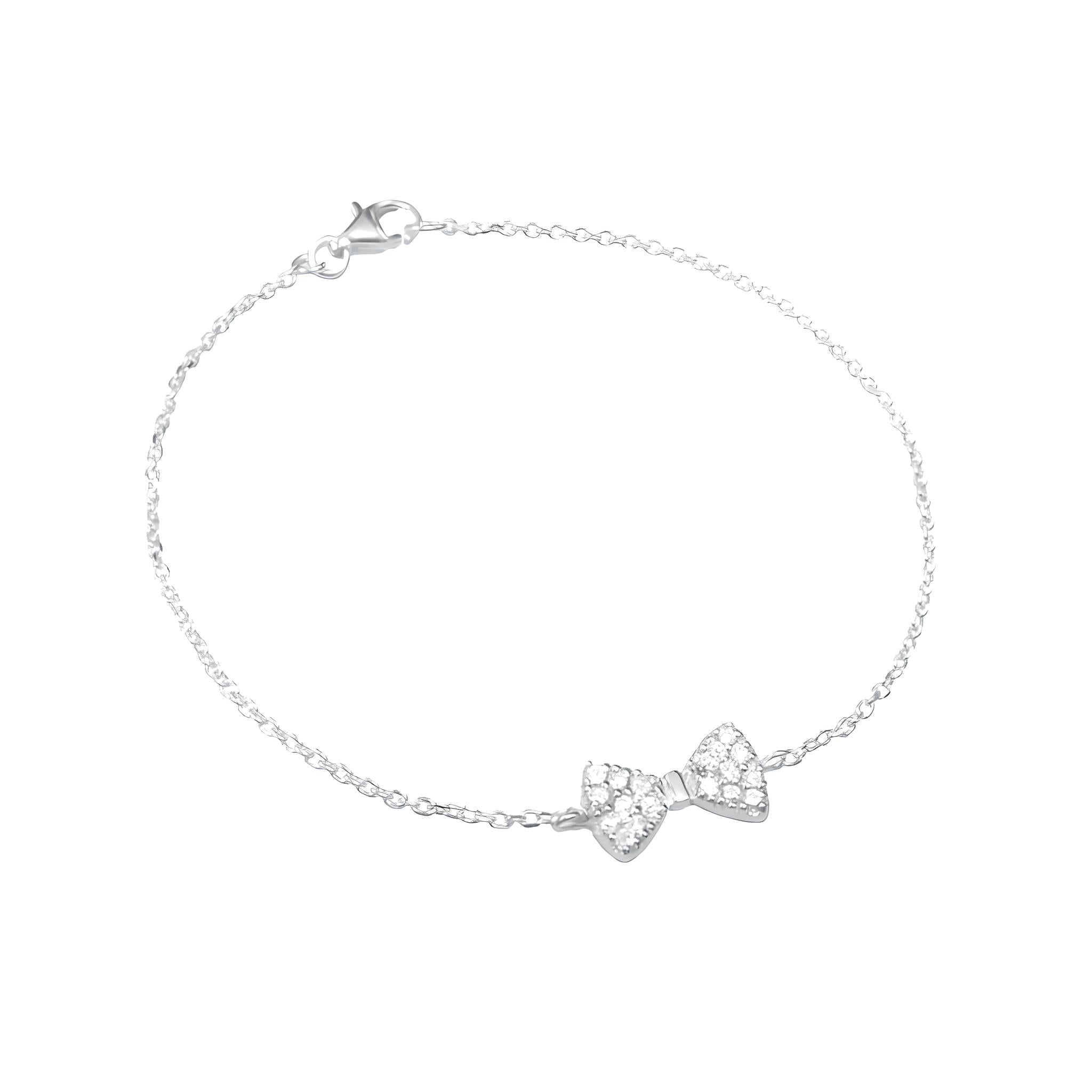 Delicate Bow CZ Bracelet - Let's Bag It