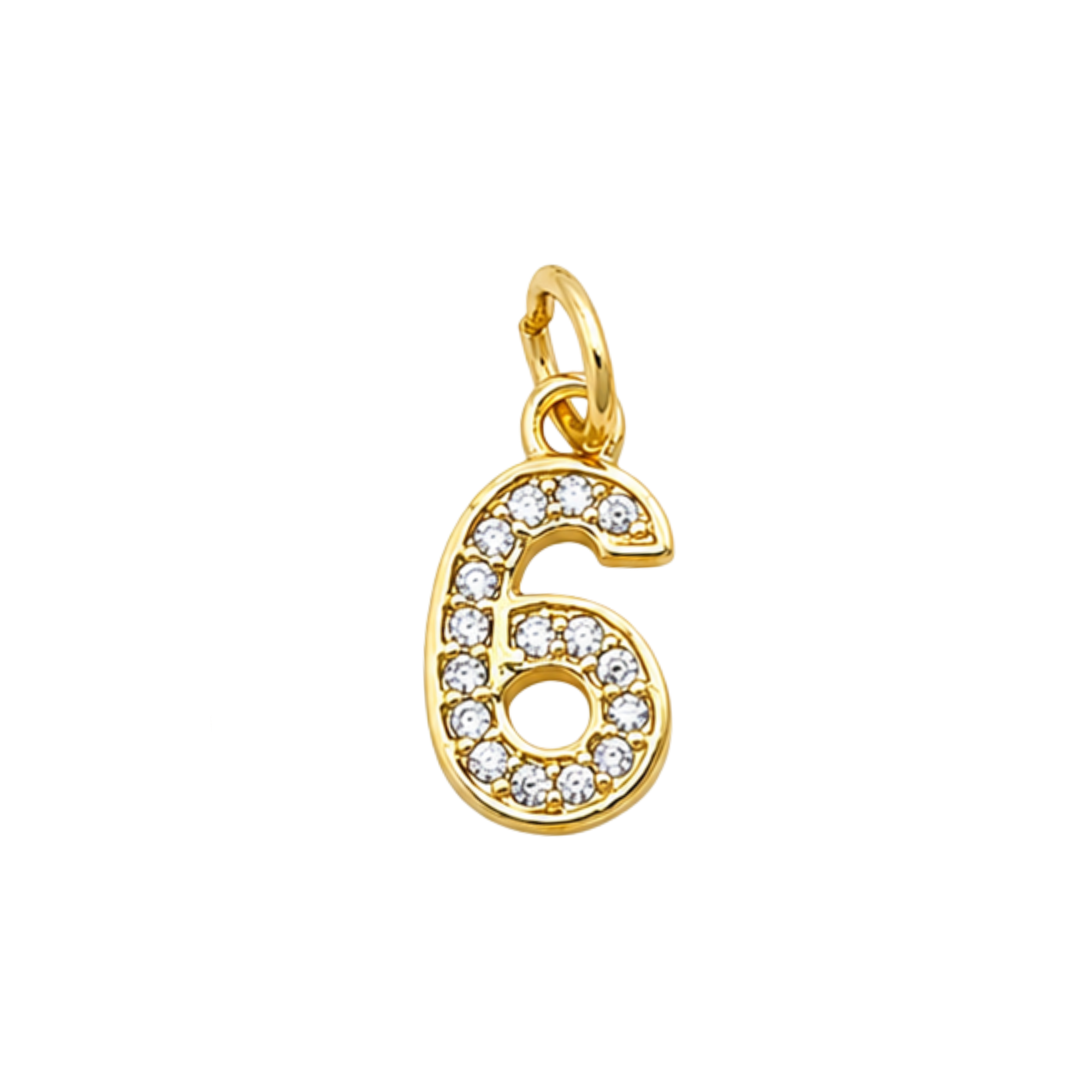 Number Charm Pendant