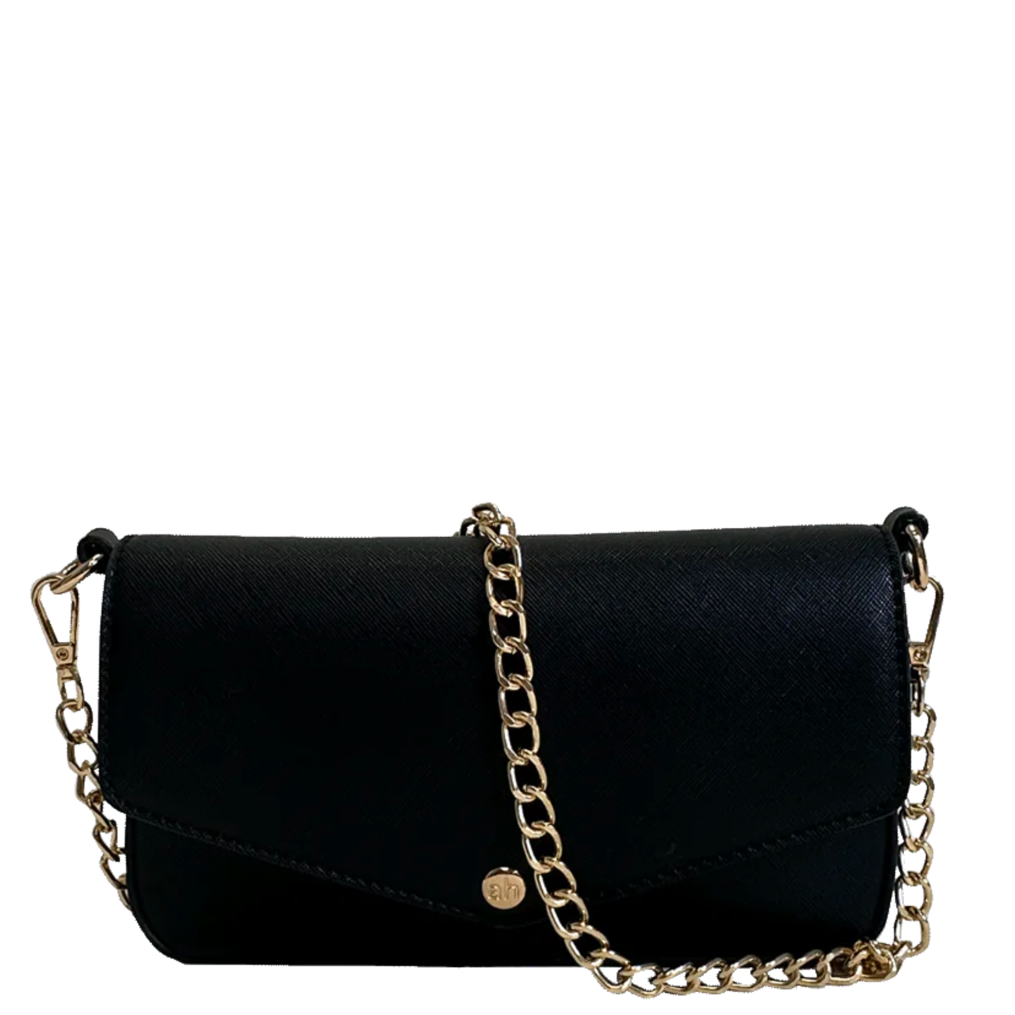 Louise Faux Leather Flap Bag w/Removable Chain Strap