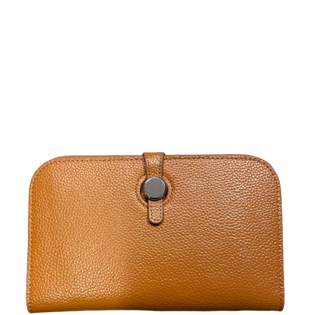 Large Leather Wallet with Buckle Closure - Let's Bag It