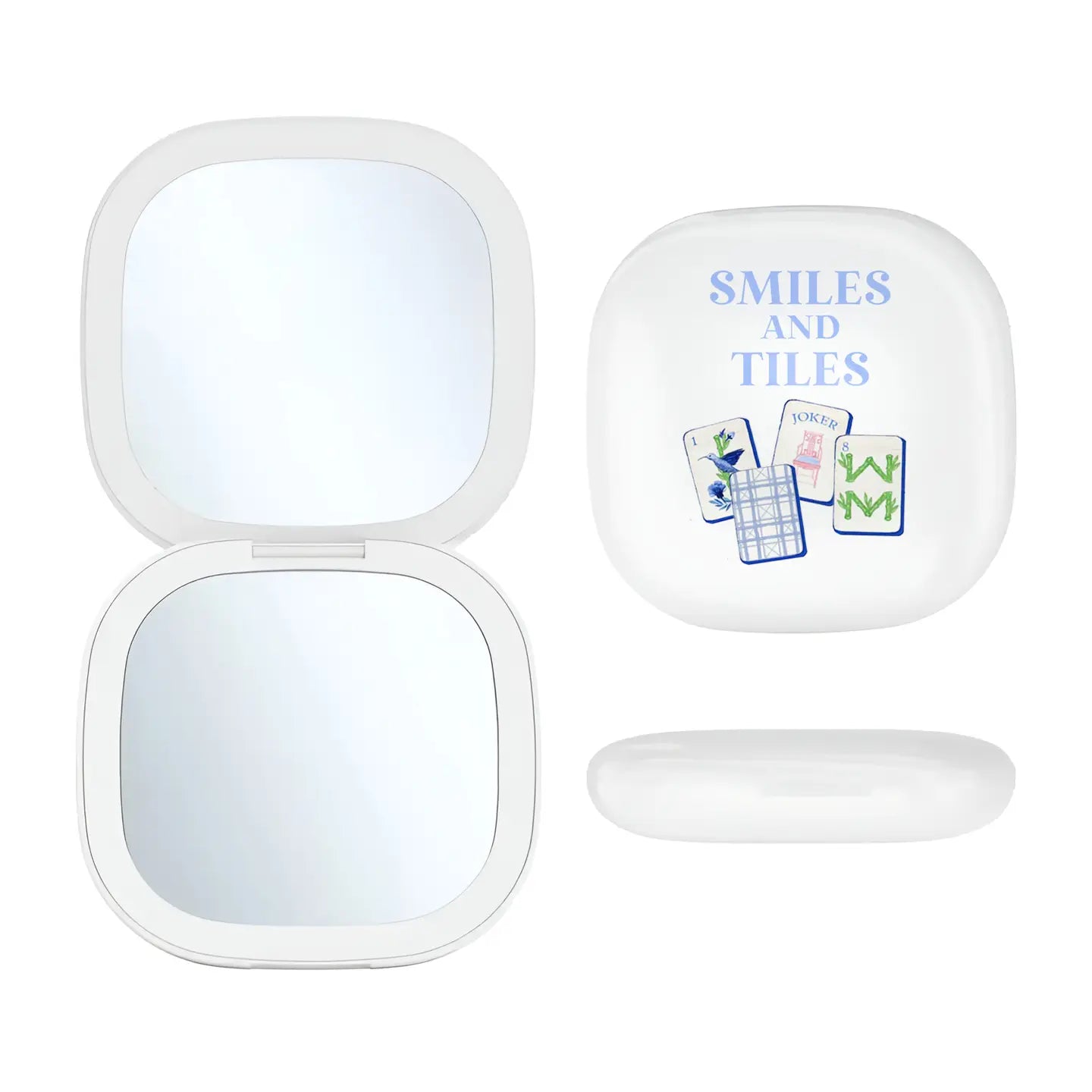 Led Compact Mirror - Smiles and Tiles - Mahjong