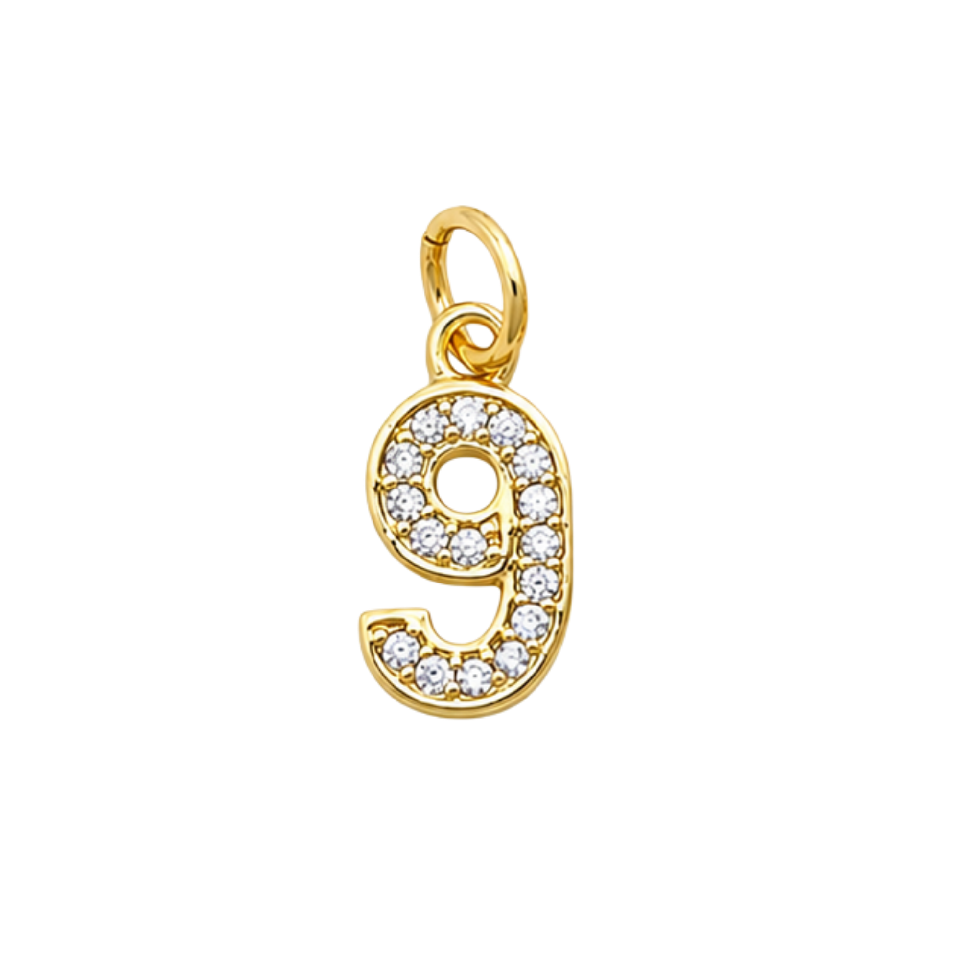 Number Charm Pendant